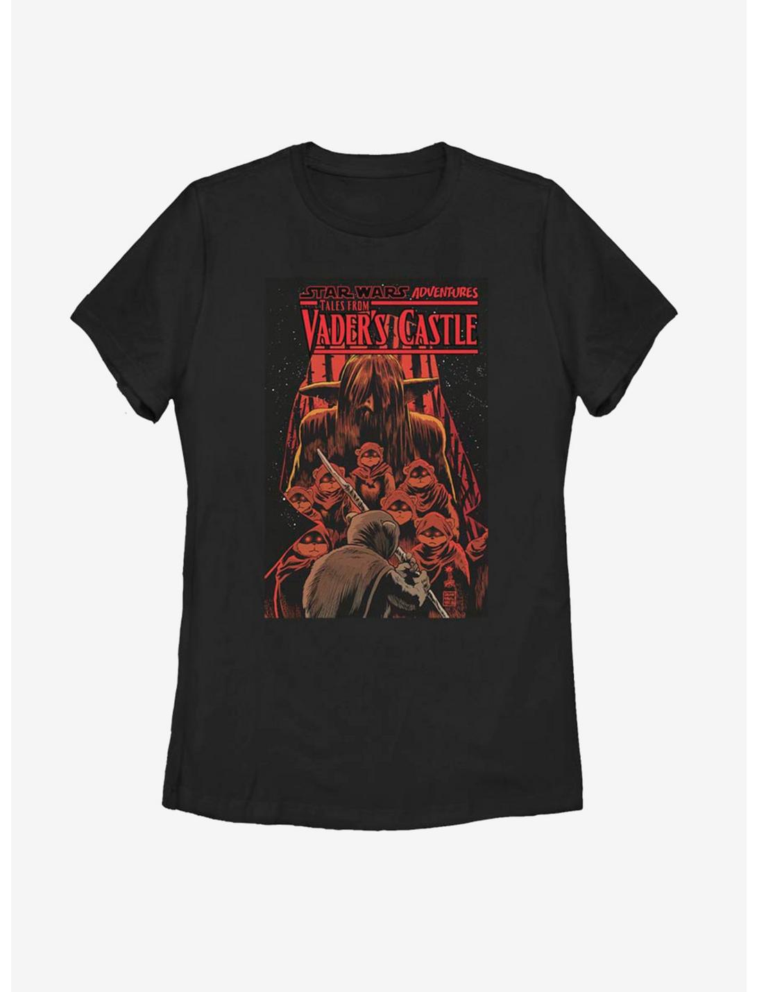 Star Wars Ewok Castle Womens T-Shirt, BLACK, hi-res