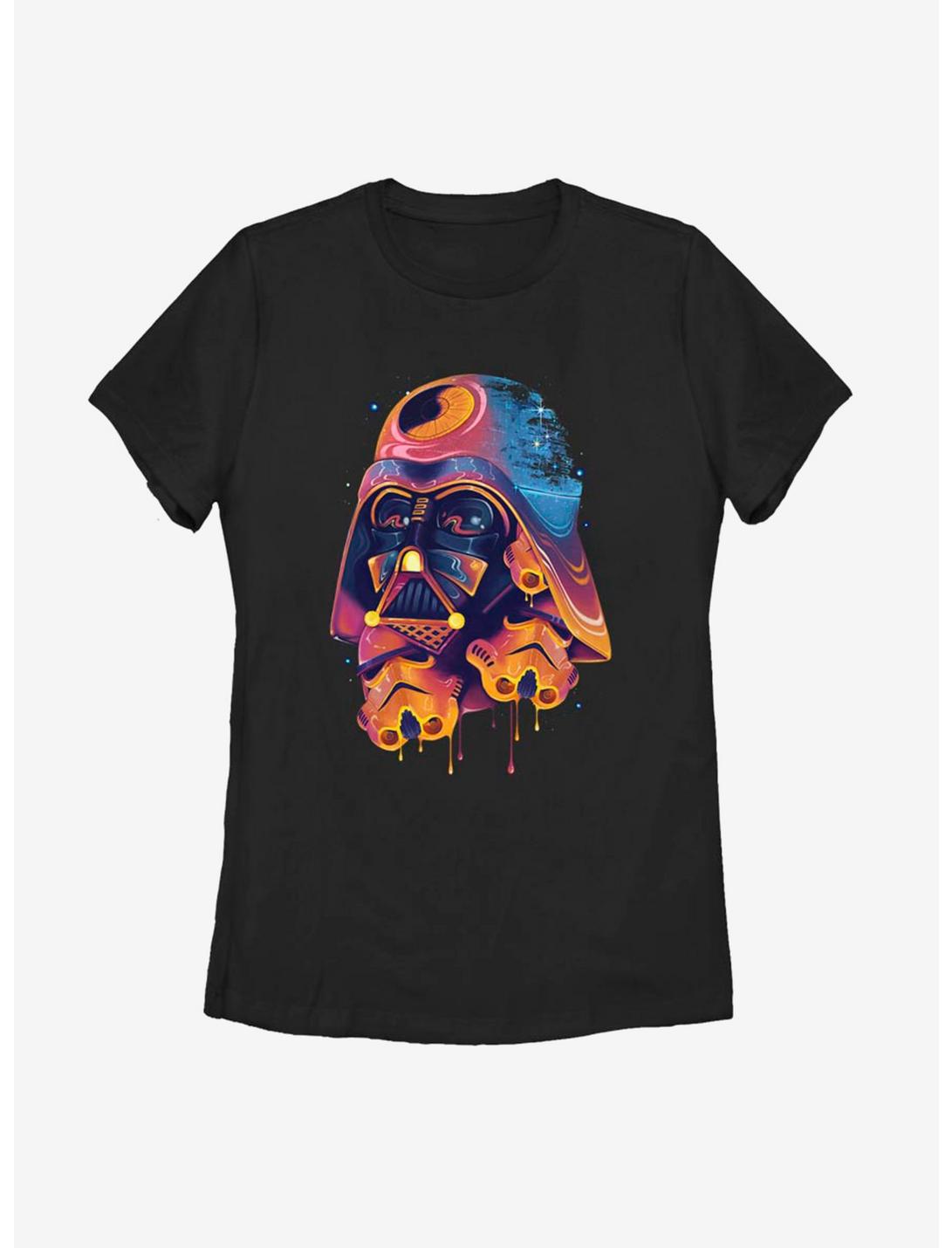 Star Wars Color Melted Vader Womens T-Shirt, BLACK, hi-res