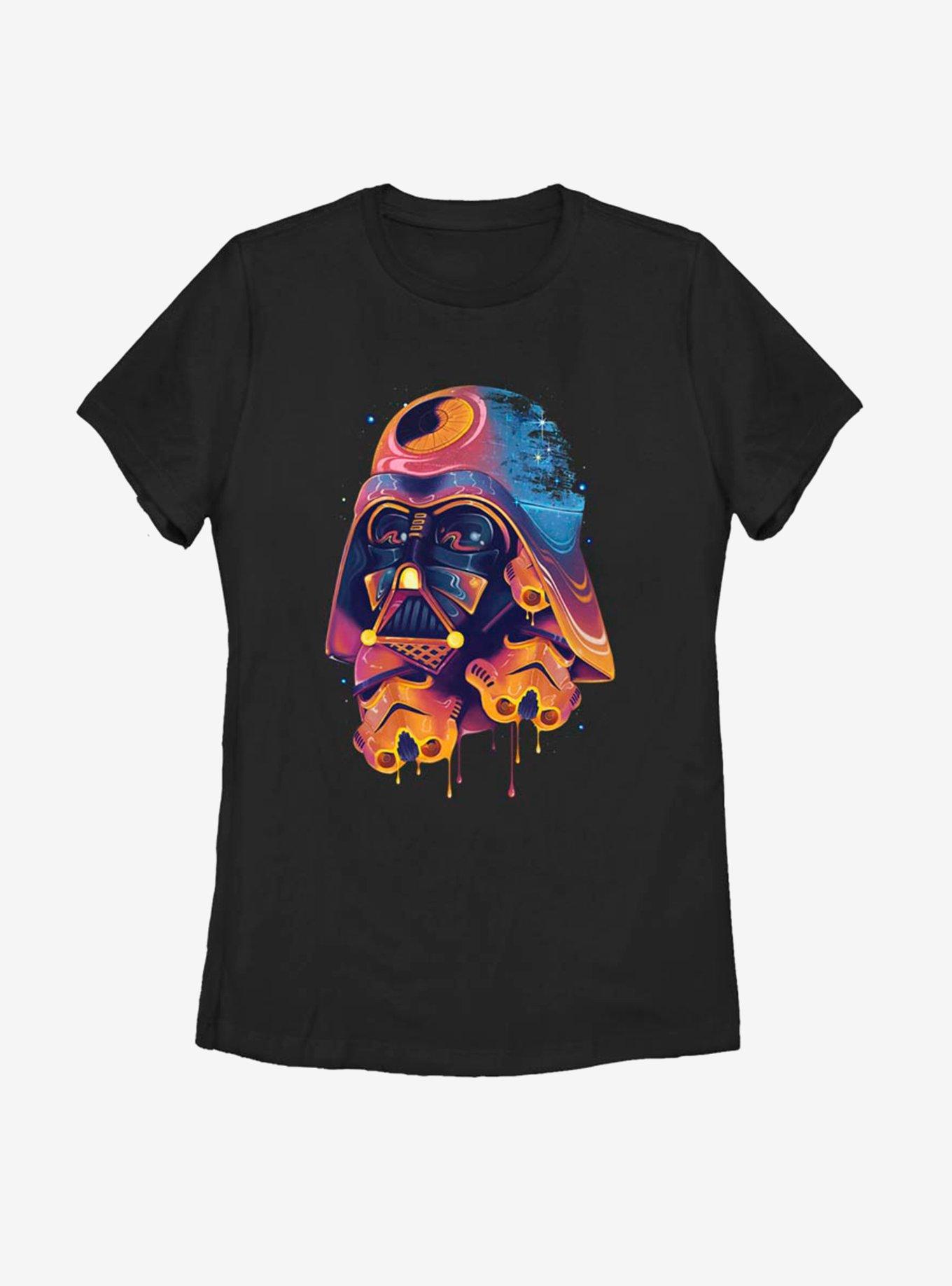 Star Wars Color Melted Vader Womens T-Shirt, BLACK, hi-res