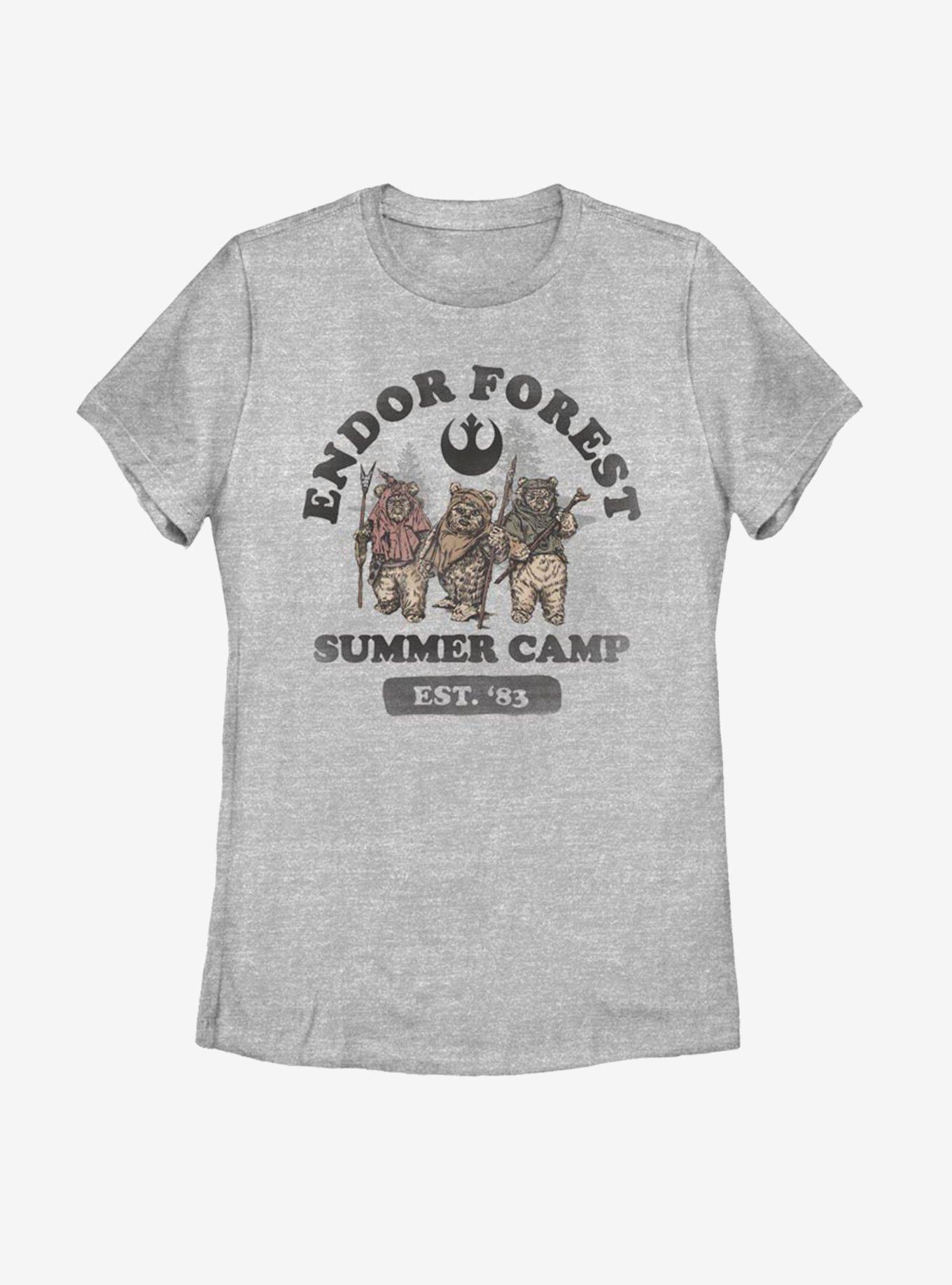 Star Wars Endor Summer Camp Womens T-Shirt, ATH HTR, hi-res