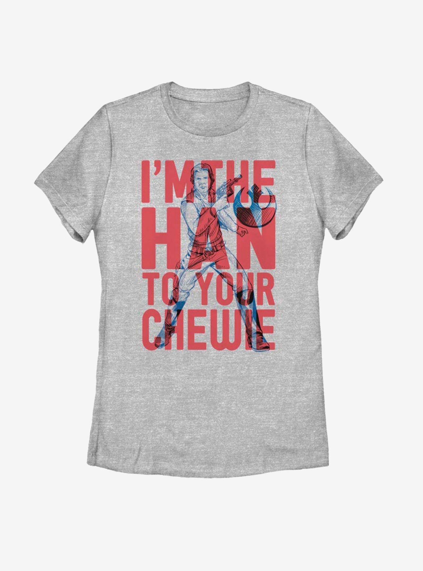 Star Wars Han to Chewie Womens T-Shirt, ATH HTR, hi-res