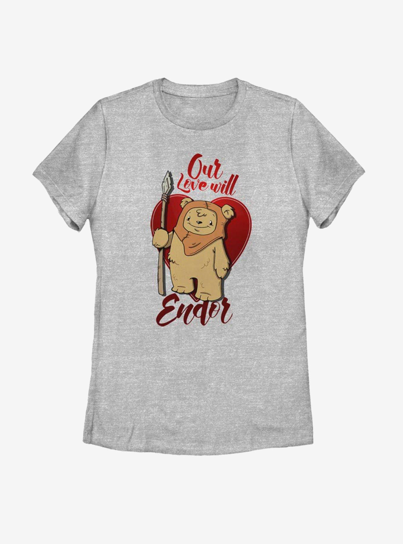 Star Wars Love Will Endor Womens T-Shirt, ATH HTR, hi-res