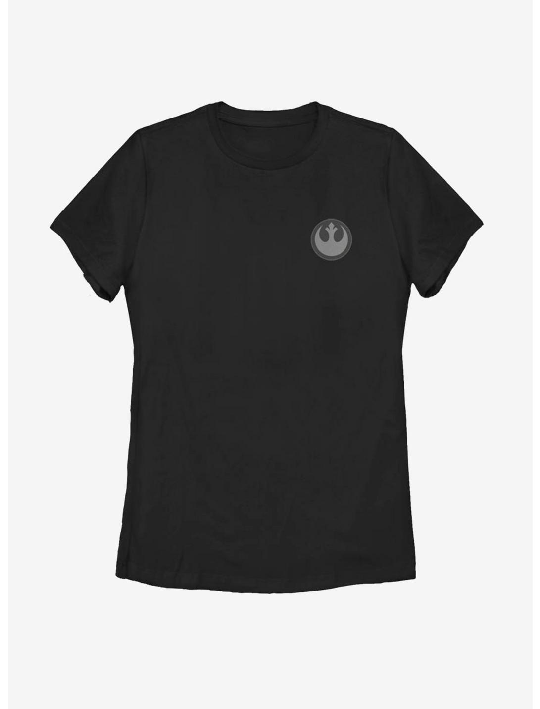 Star Wars Rebel Faux Patch Womens T-Shirt, BLACK, hi-res