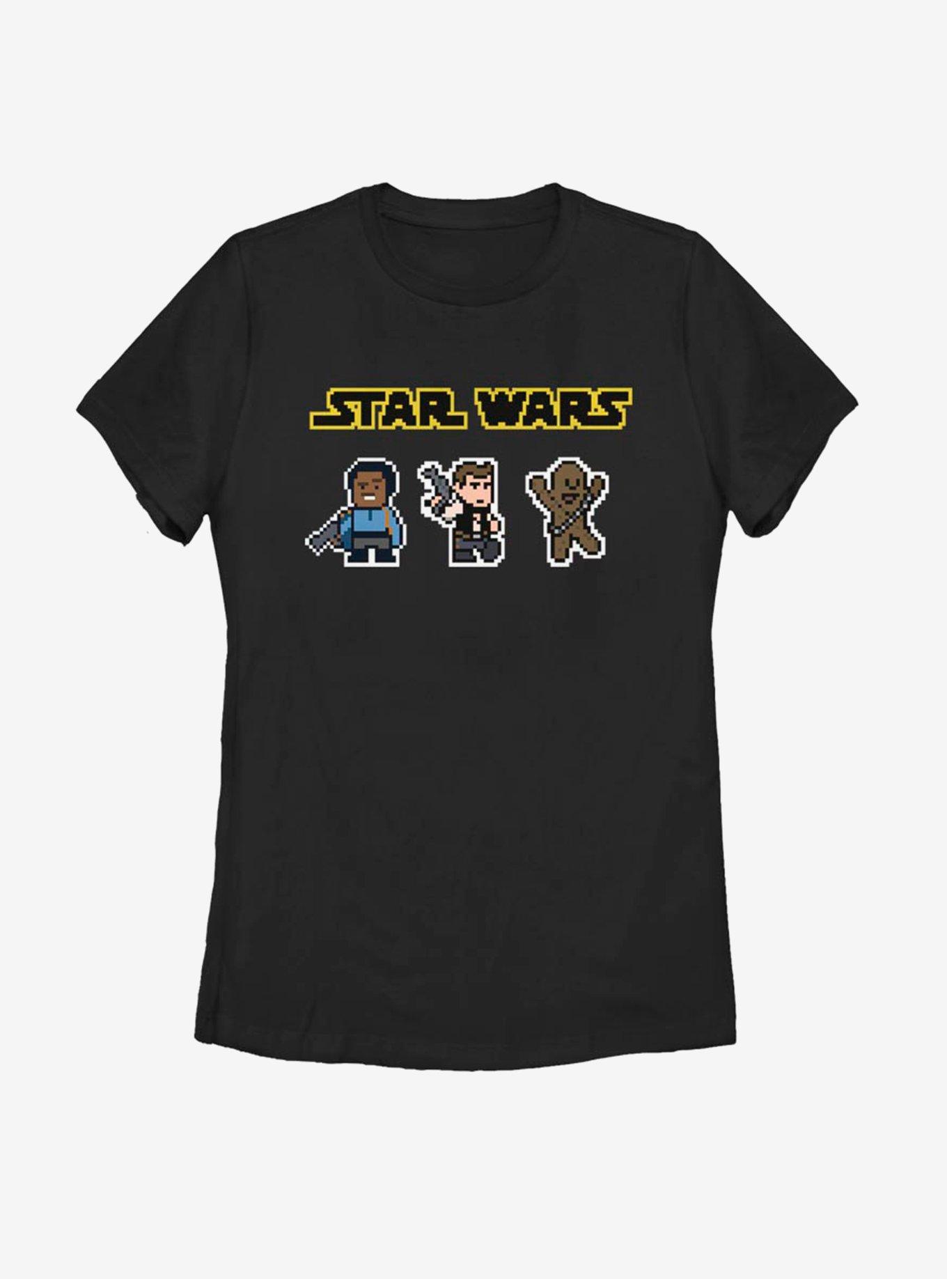 Star Wars Chibi Smugglers Womens T-Shirt, BLACK, hi-res