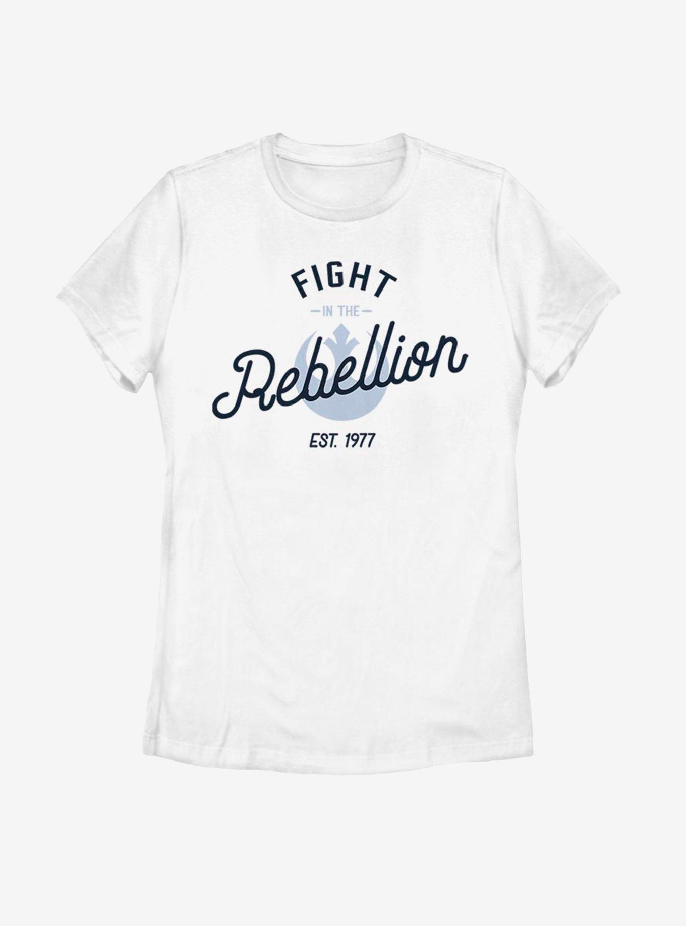 Star Wars The Rebellion Womens T-Shirt, WHITE, hi-res