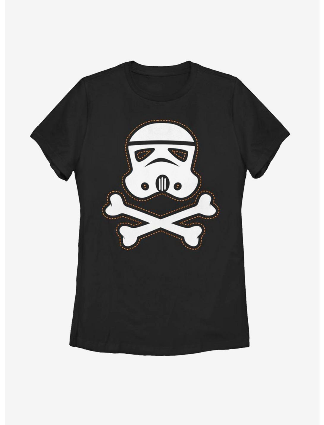 Star Wars Trooper Skull Patch Womens T-Shirt, BLACK, hi-res