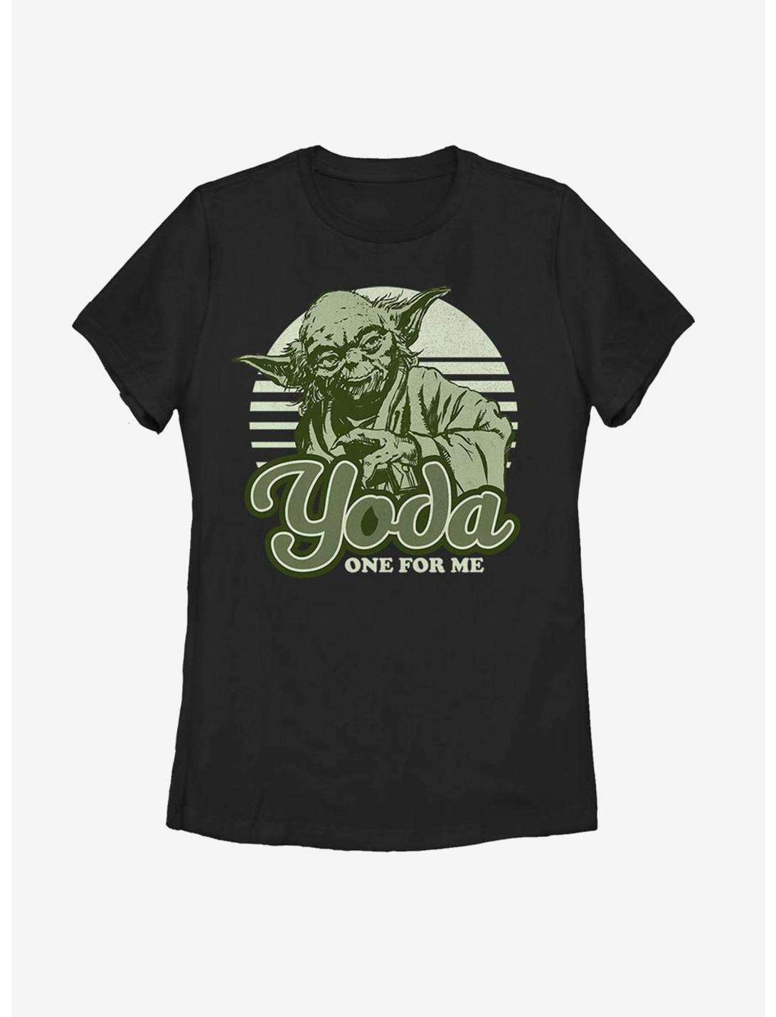 Star Wars Yoda One Retro Womens T-Shirt, BLACK, hi-res