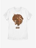 Star Wars Episode VII The Force Awakens Poe Head Fill Womens T-Shirt, WHITE, hi-res