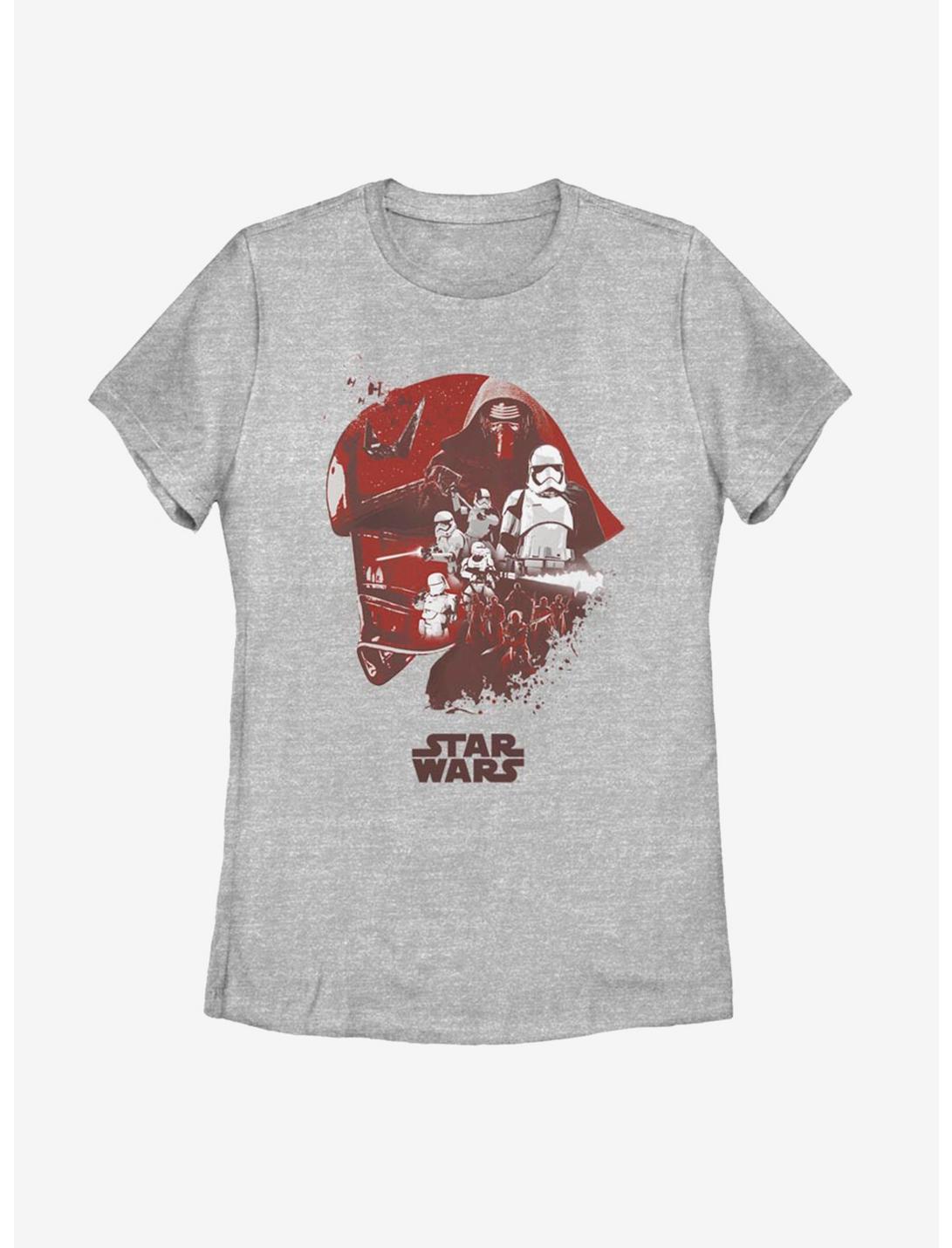 Star Wars Episode VIII The Last Jedi Phasma Head Fill Womens T-Shirt, ATH HTR, hi-res