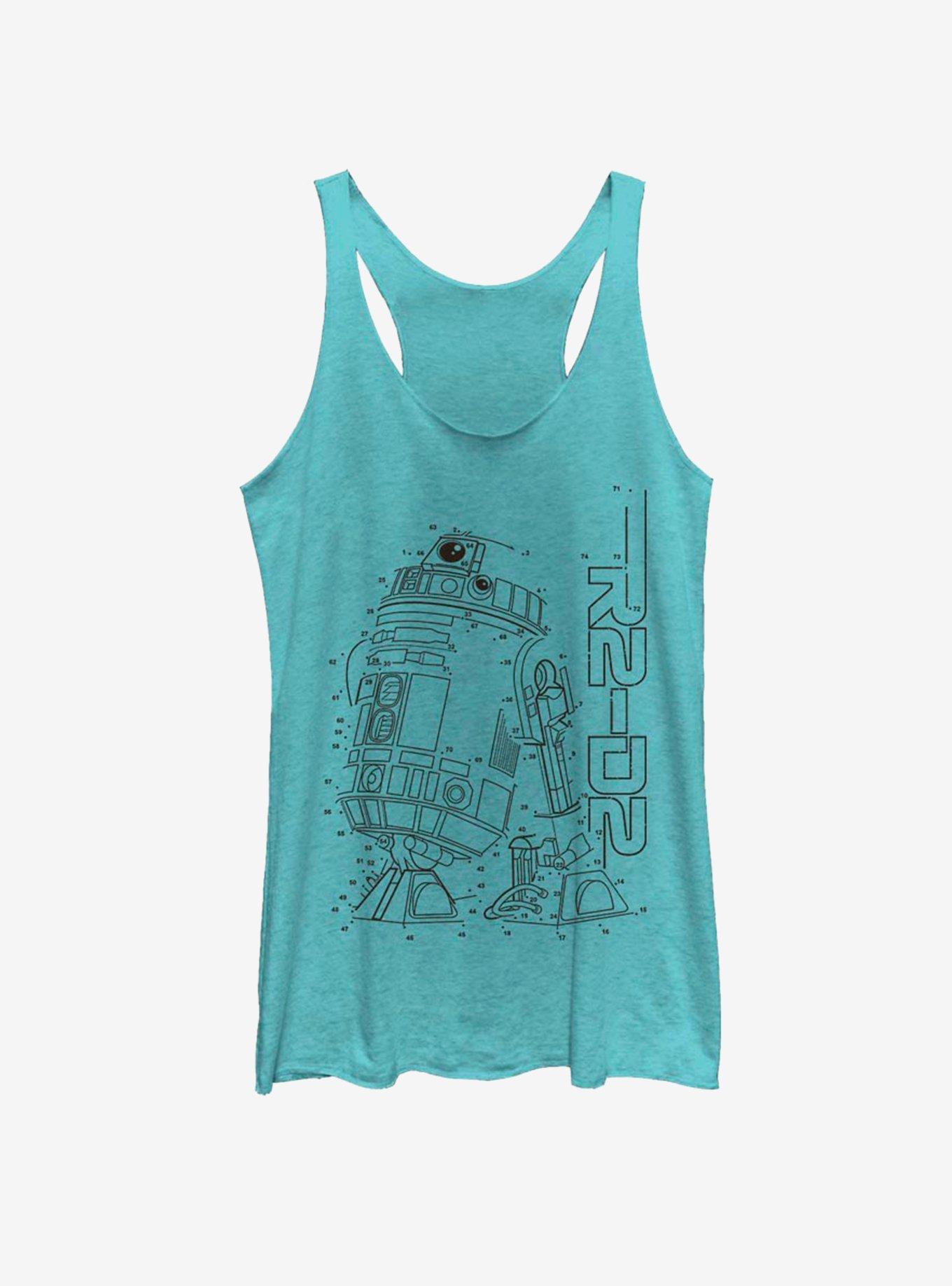 Star Wars R2-D2 Connect The Dots Womens Tank Top, TAHI BLUE, hi-res