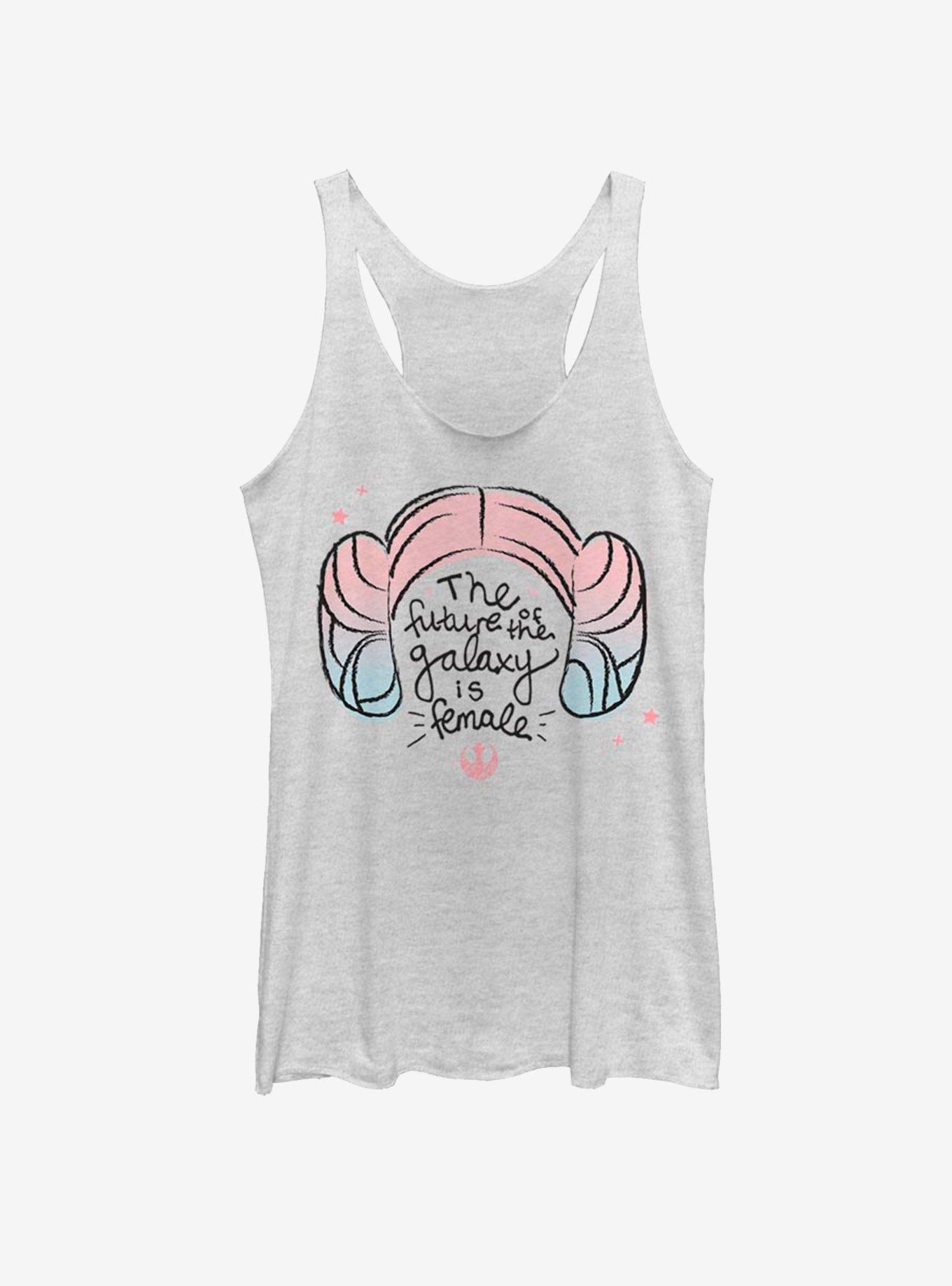 Star Wars The Future Leia Womens Tank Top, WHITE HTR, hi-res