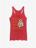 Star Wars Episode VII The Force Awakens This Is How We Roll Front Womens Tank Top, RED HTR, hi-res