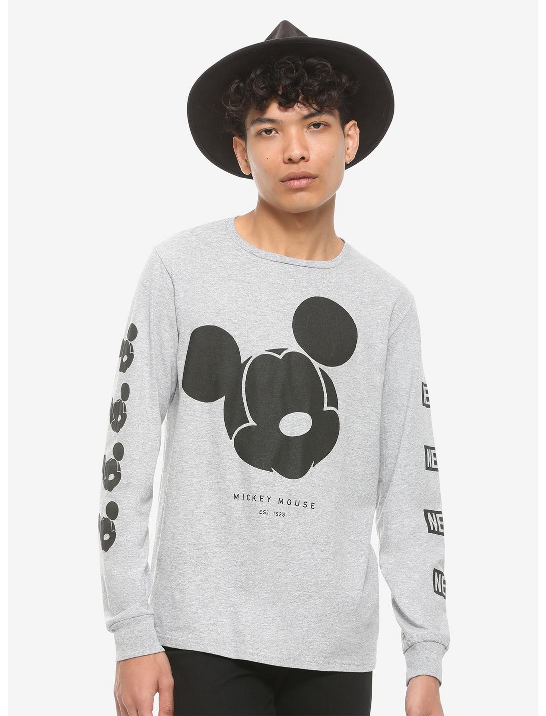 Neff X Disney Mickey Mouse Long-Sleeve T-Shirt, HEATHER GREY, hi-res