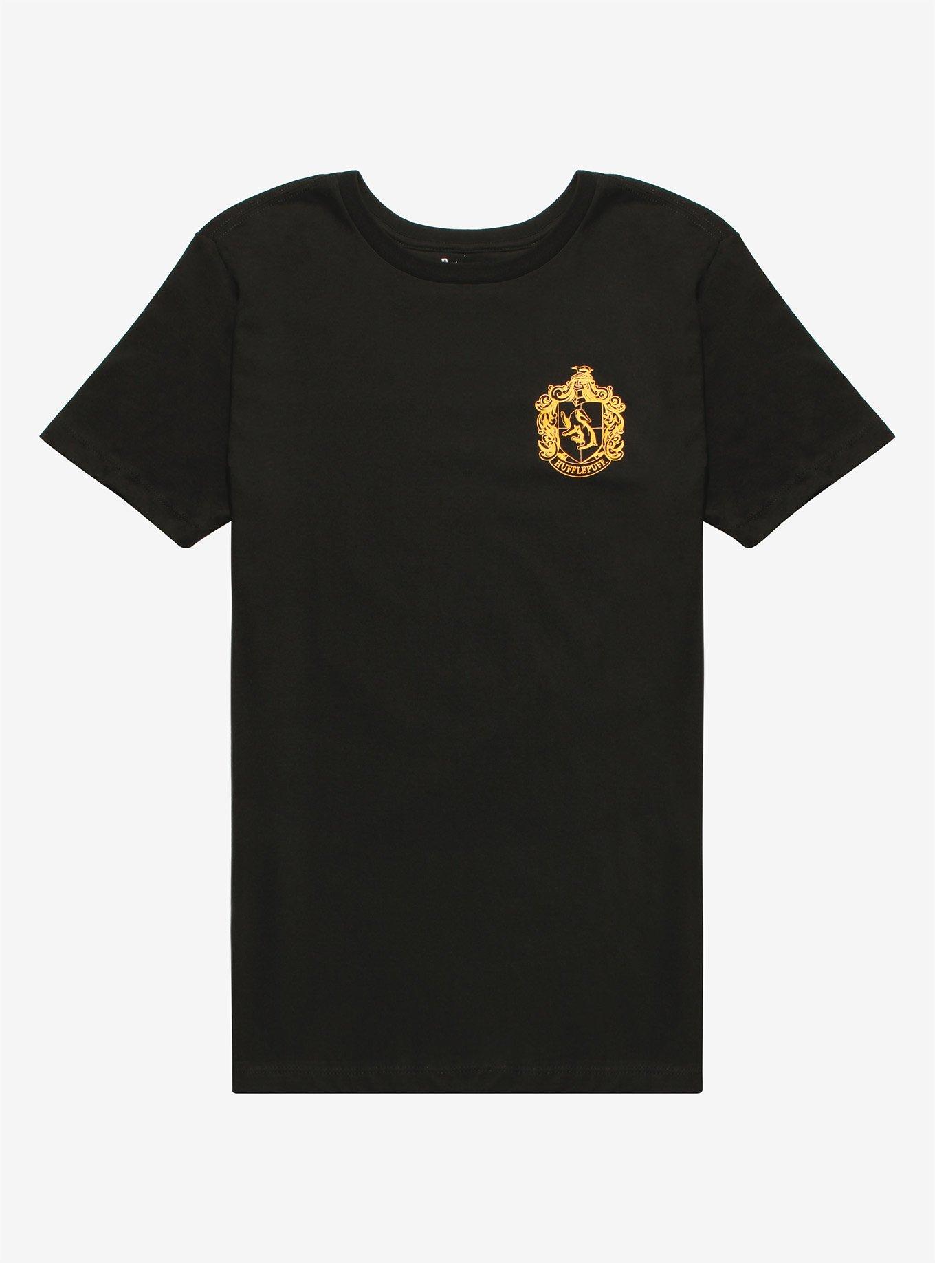 Harry Potter Hufflepuff Quidditch Crest T-Shirt, BLACK, hi-res