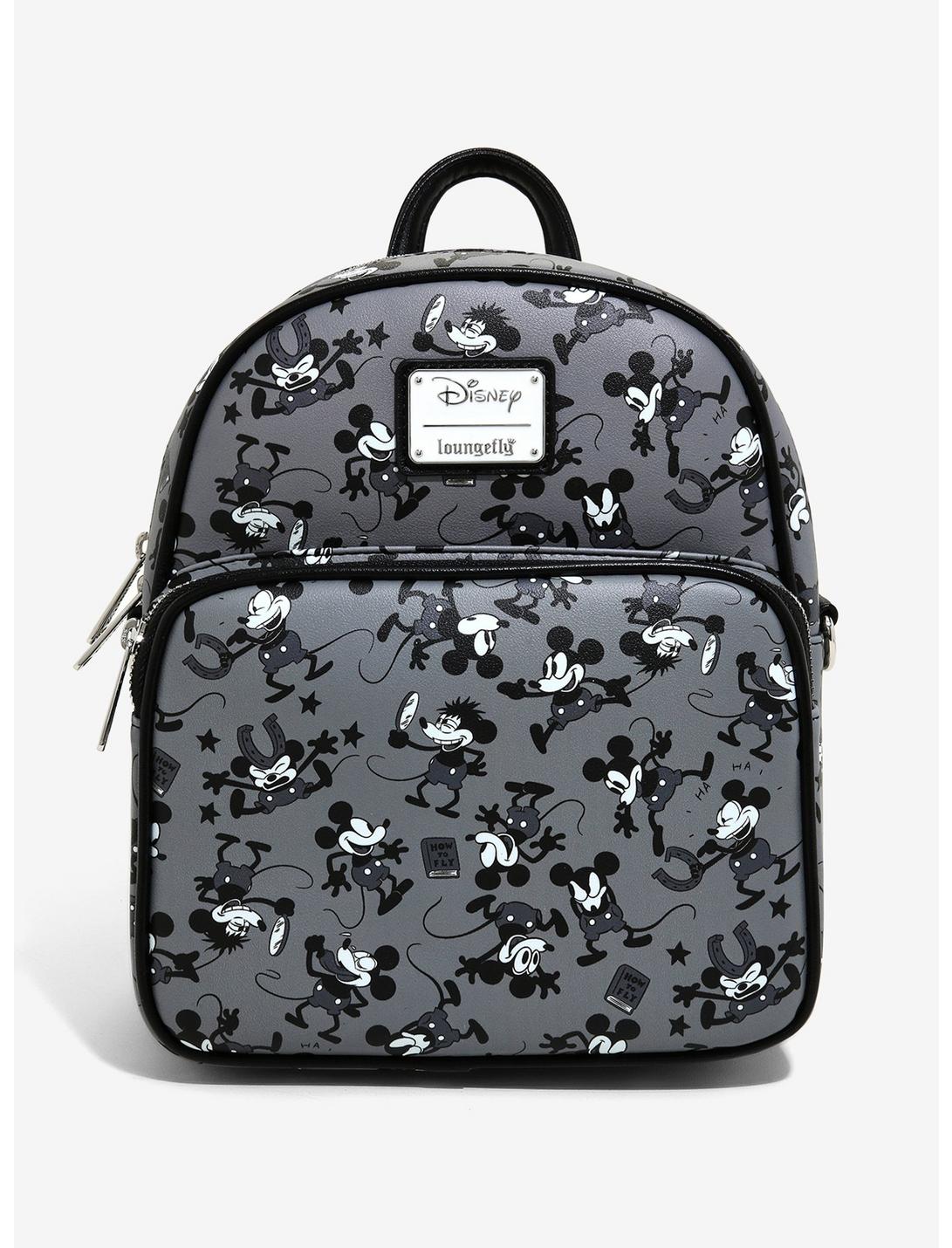 Loungefly Disney Mickey Mouse Black & White Mini Backpack, , hi-res
