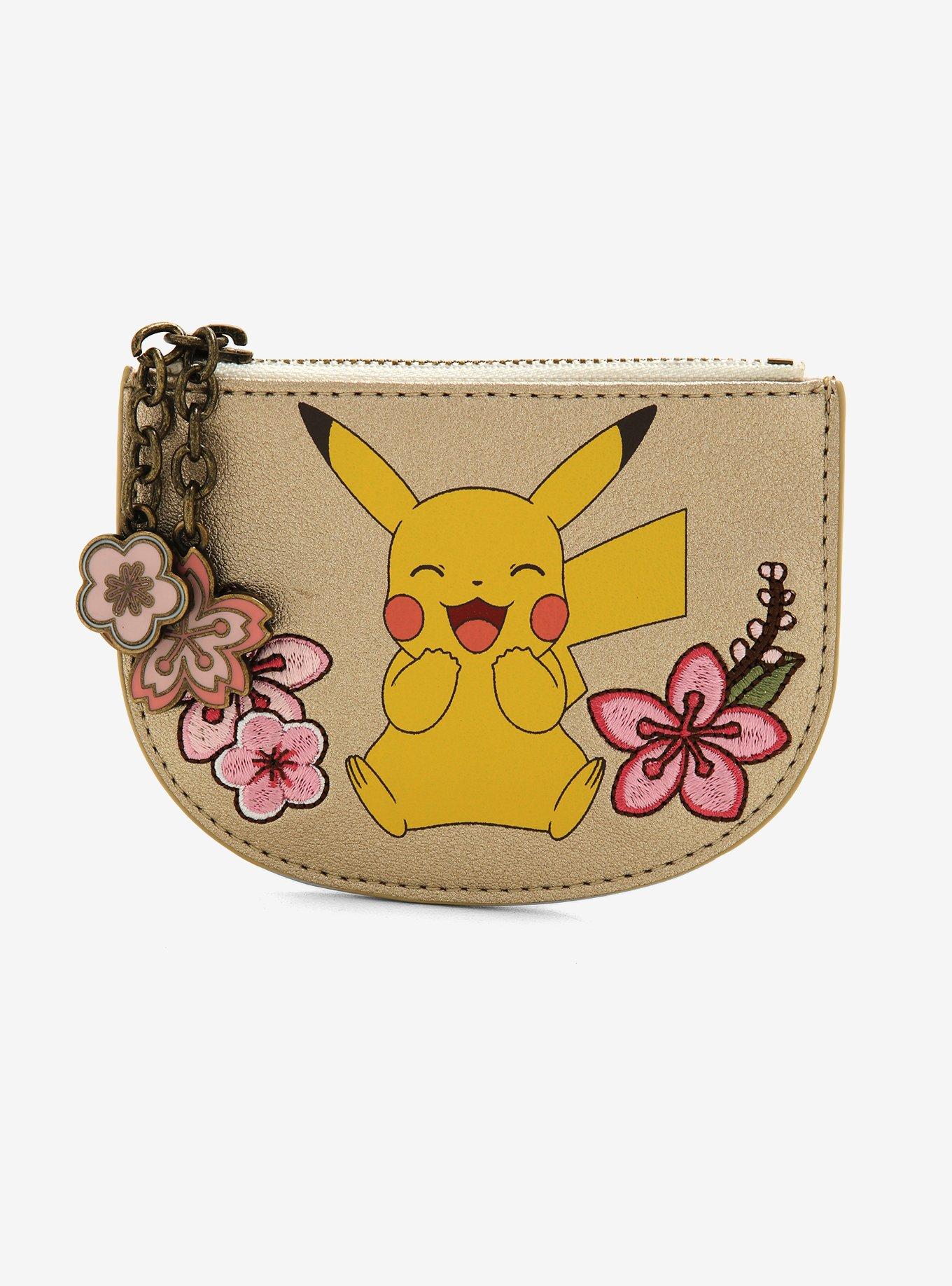 Loungefly Pok&eacute;mon Pikachu & Eevee Floral Cardholder, , hi-res