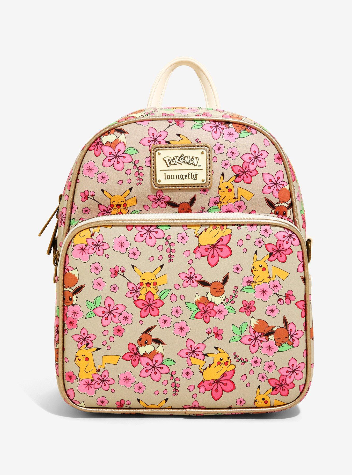 Pokemon Eevee Mini Backpack Pink Corduroy 
