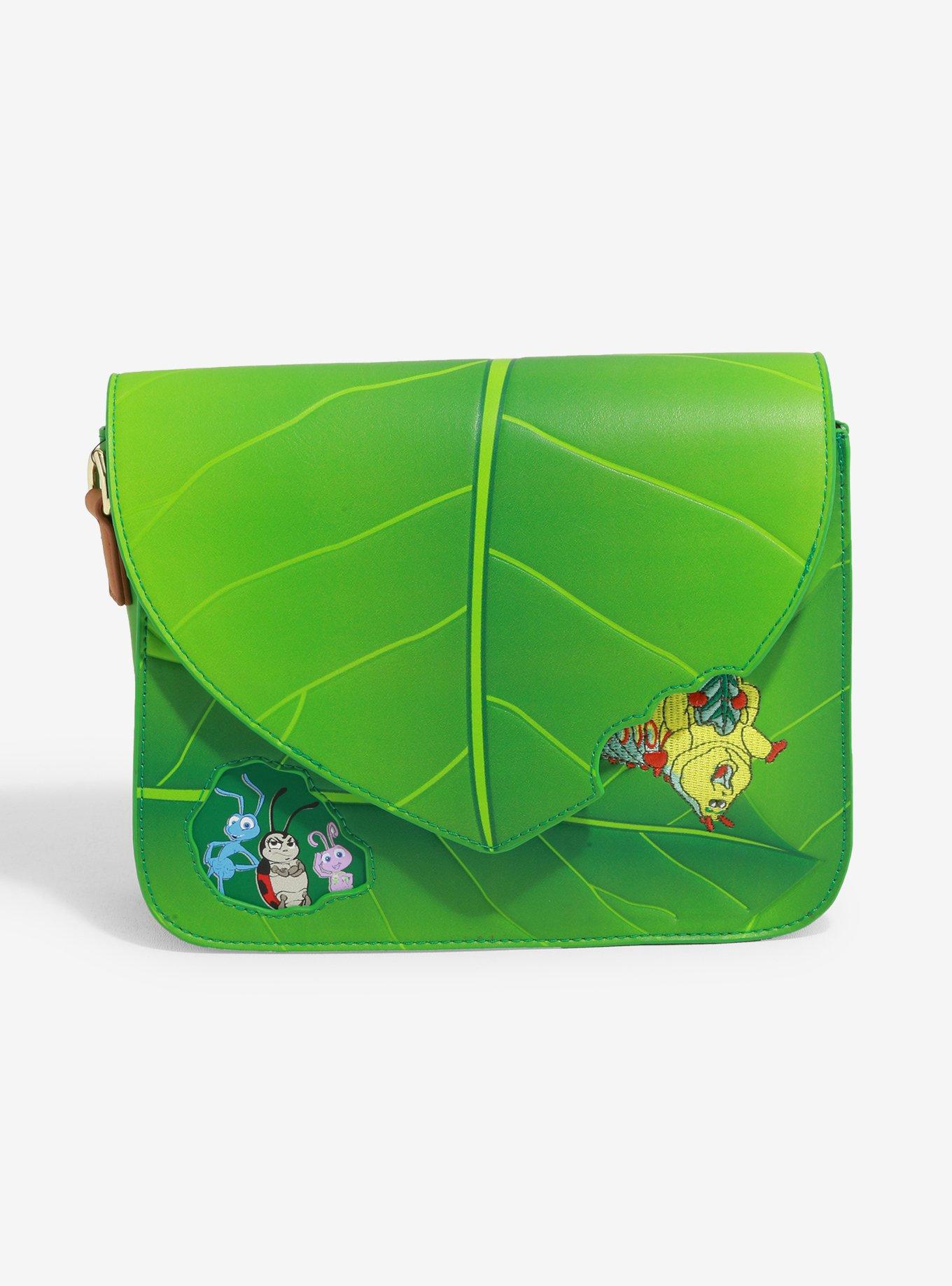 Loungefly Disney Pixar A Bug s Life Leaf Crossbody Bag