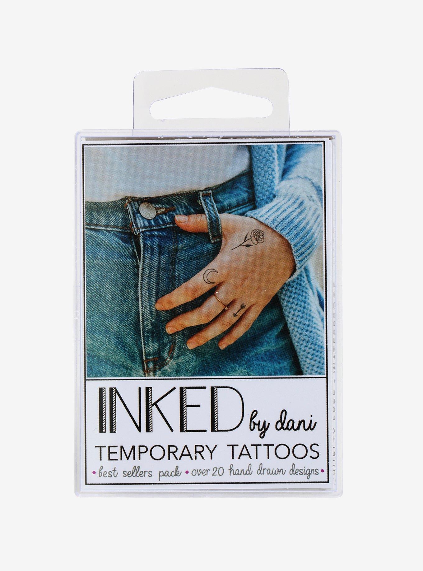 Inked By Dani Best Sellers Temporary Tattoos, , hi-res