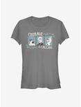 Frozen 2 Courage Woodcut Girls T-Shirt, CHARCOAL, hi-res