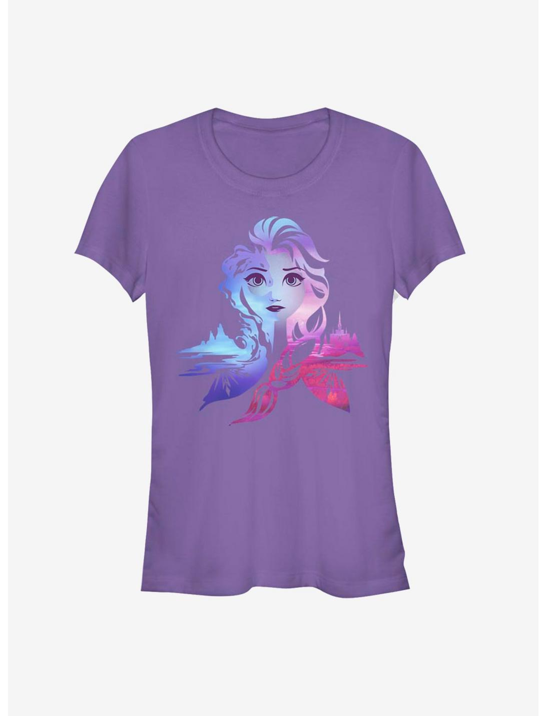 Frozen 2 Elsa Seasons Girls T-Shirt, PURPLE, hi-res