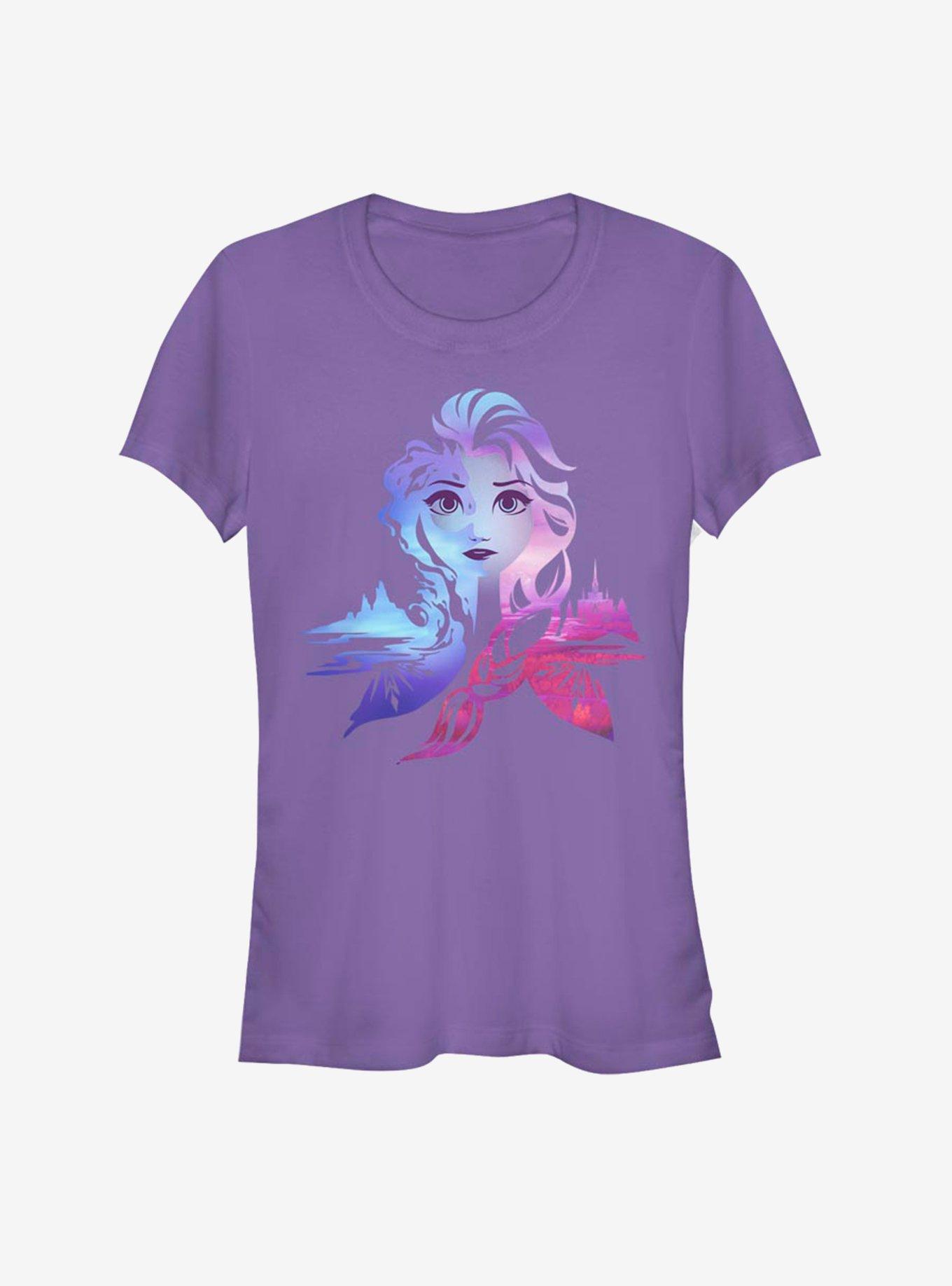 Frozen 2 Elsa Seasons Girls T-Shirt, PURPLE, hi-res