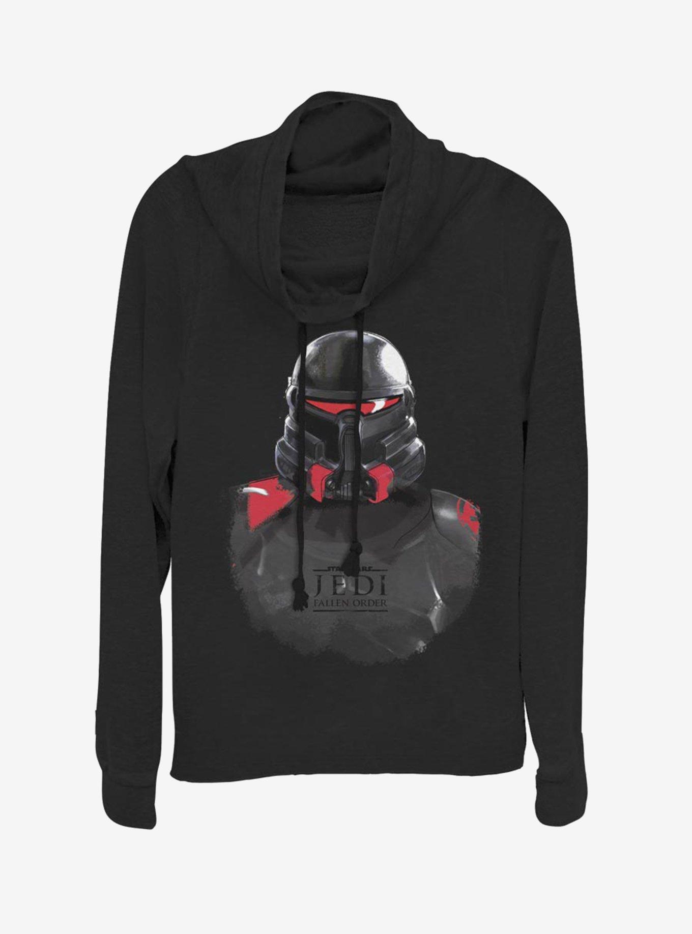 Star Wars Jedi: Fallen Order Purge Trooper Mask Cowl Neck Long-Sleeve Girls Top, , hi-res