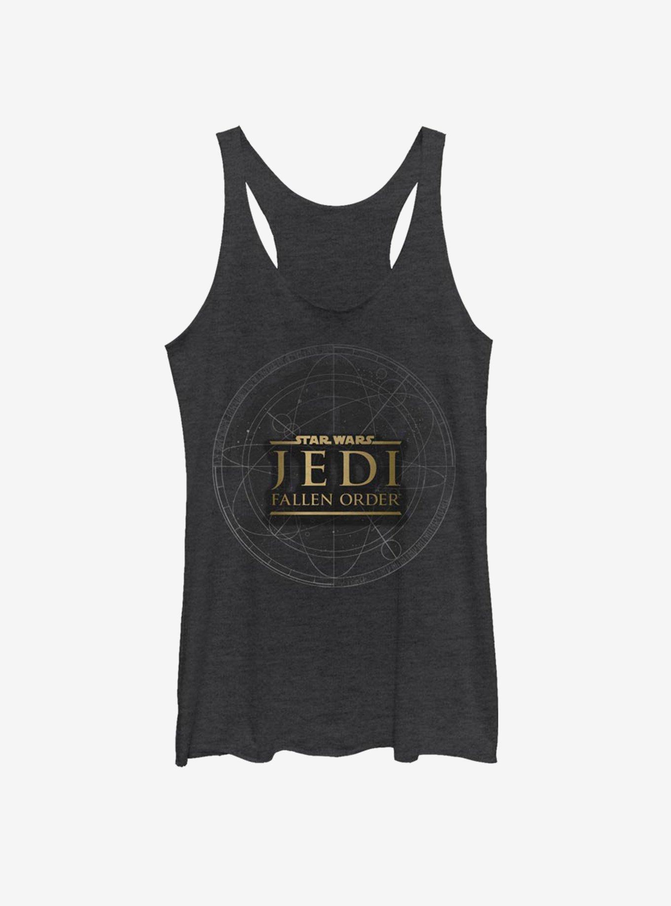 Star Wars Jedi: Fallen Order Jedi Map Girls Tank, BLK HTR, hi-res