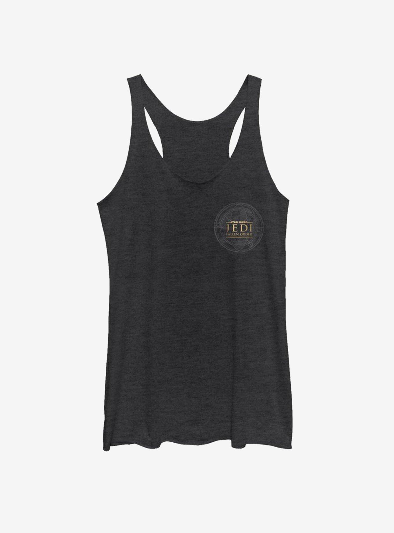 Star Wars Jedi: Fallen Order Jedi Map Girls Tank, BLK HTR, hi-res