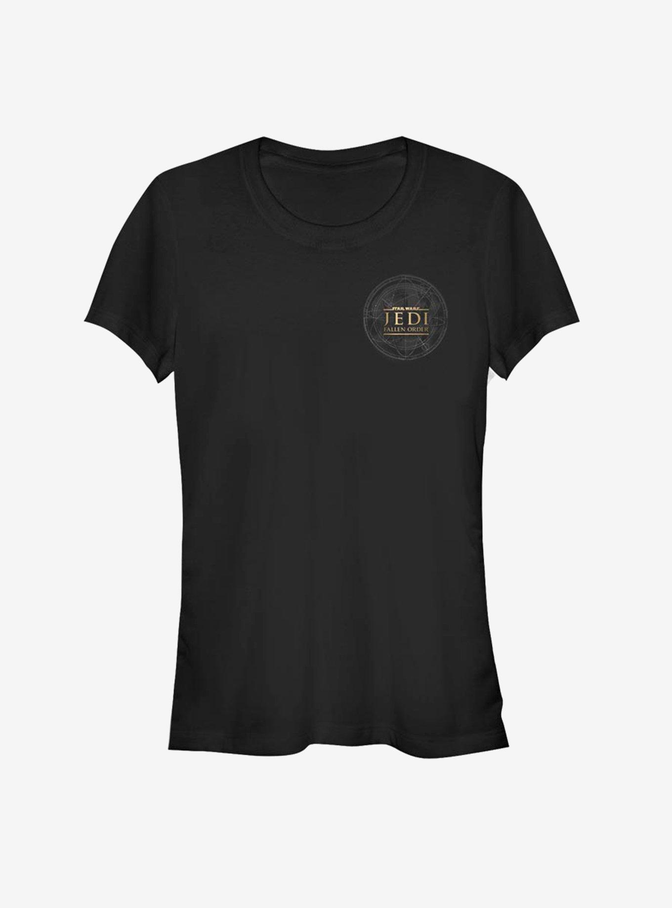 Star Wars Jedi: Fallen Order Jedi Map Girls T-Shirt, BLACK, hi-res