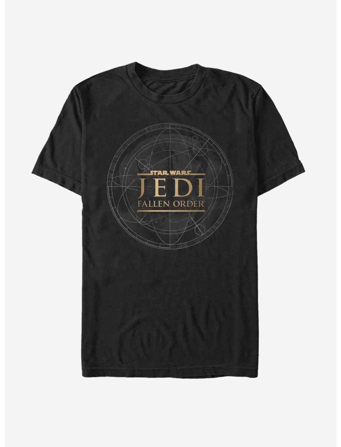 Star Wars Jedi: Fallen Order Jedi Map T-Shirt, BLACK, hi-res