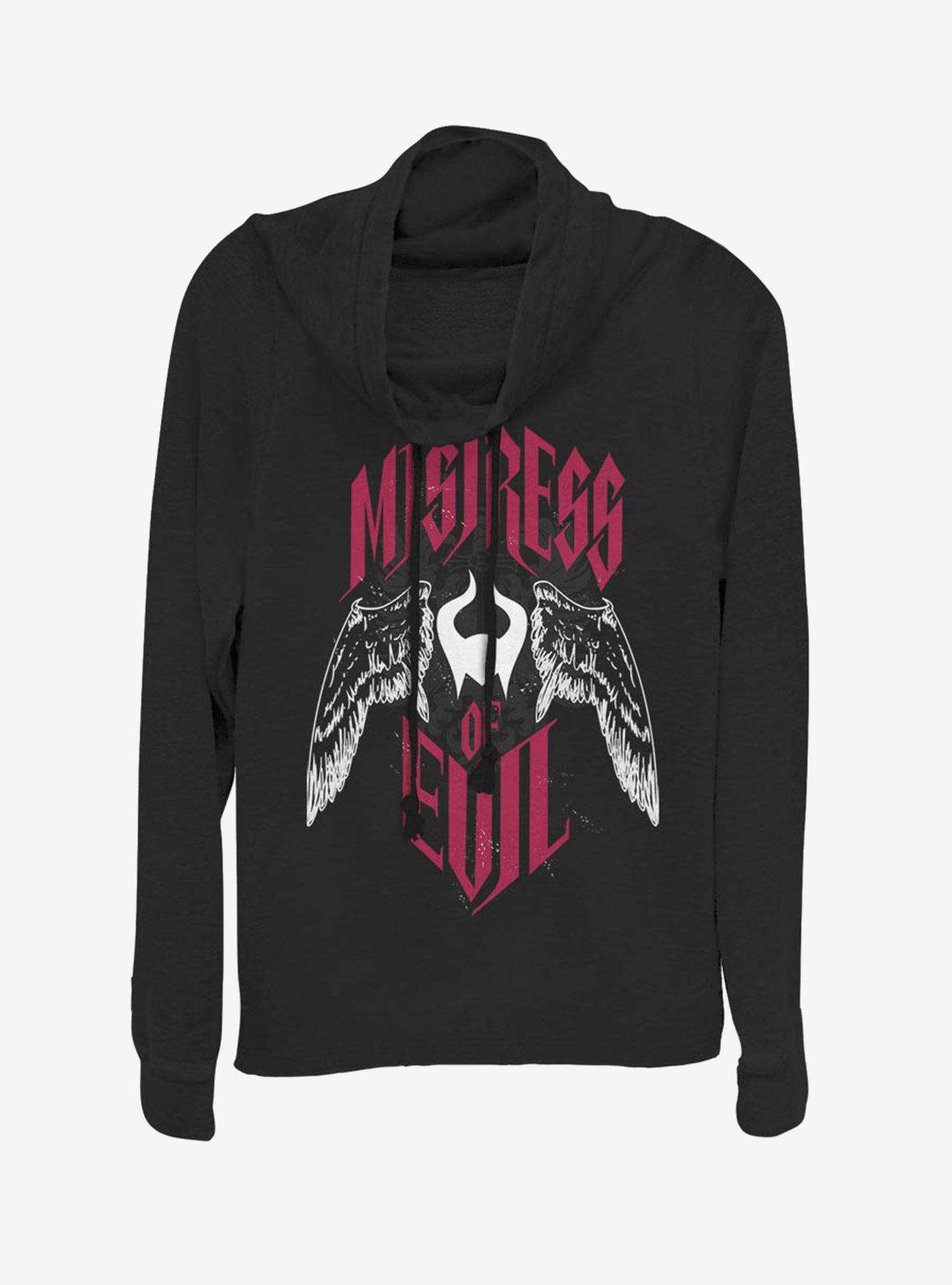 Disney Maleficent: Mistress of Evil With Wings Cowl Neck Long-Sleeve Girls Top, , hi-res