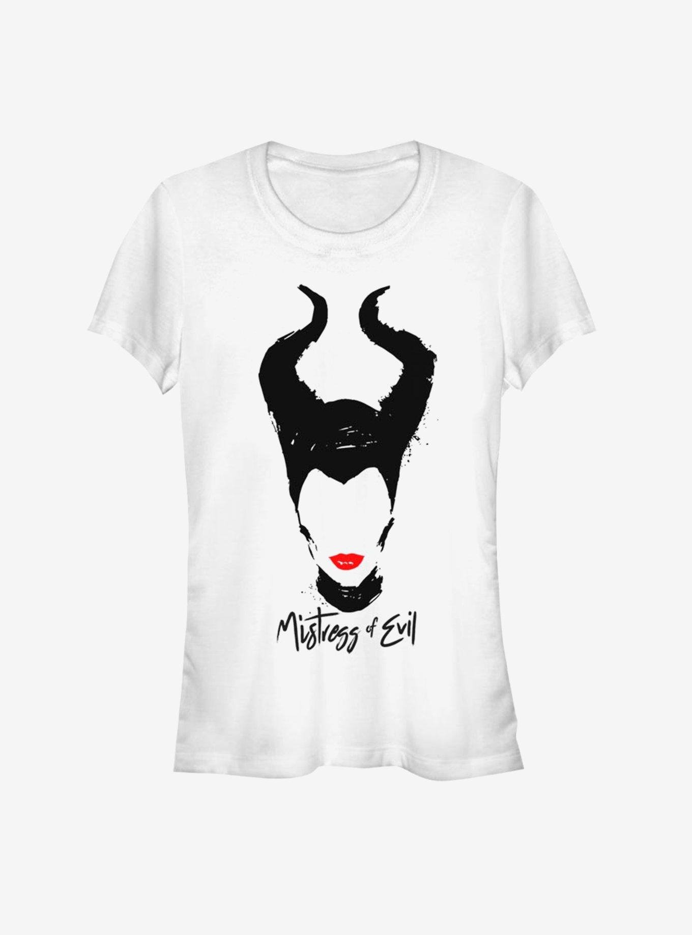 Disney Maleficent: Mistress of Evil Red Lips Girls T-Shirt, WHITE, hi-res