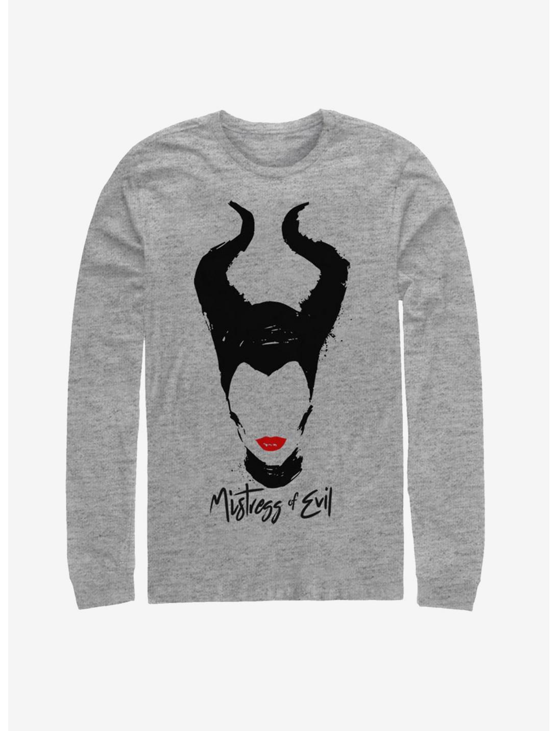 Disney Maleficent: Mistress of Evil Red Lips Long-Sleeve T-Shirt, ATH HTR, hi-res