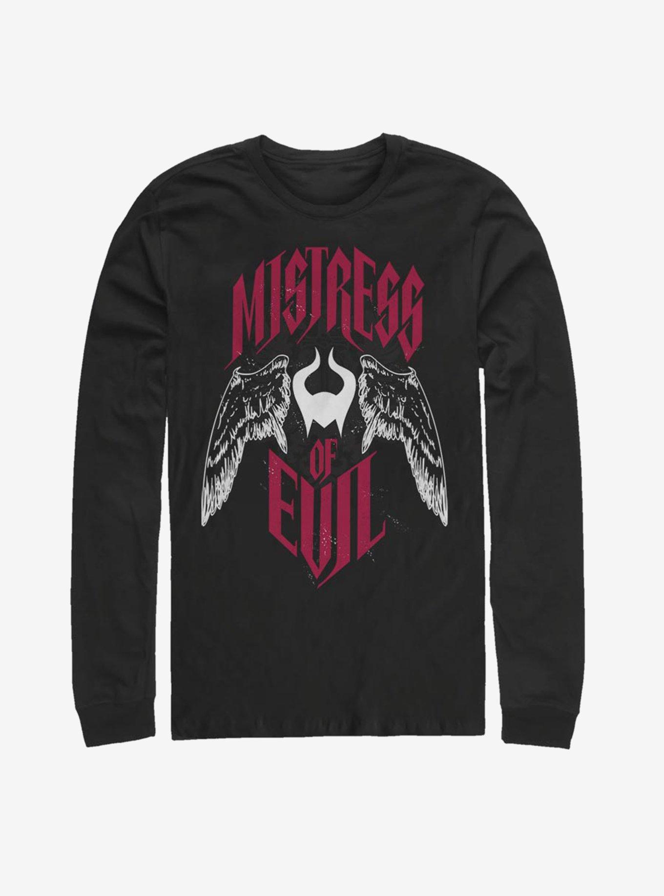 Disney Maleficent: Mistress of Evil With Wings Long-Sleeve T-Shirt, BLACK, hi-res