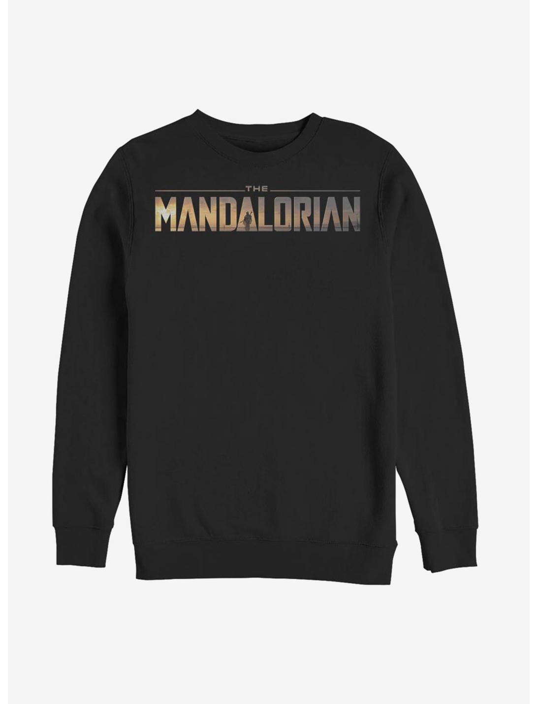 Star Wars The Mandalorian Mandalorian Logo Sweatshirt, BLACK, hi-res