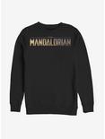 Star Wars The Mandalorian Mandalorian Logo Sweatshirt, BLACK, hi-res