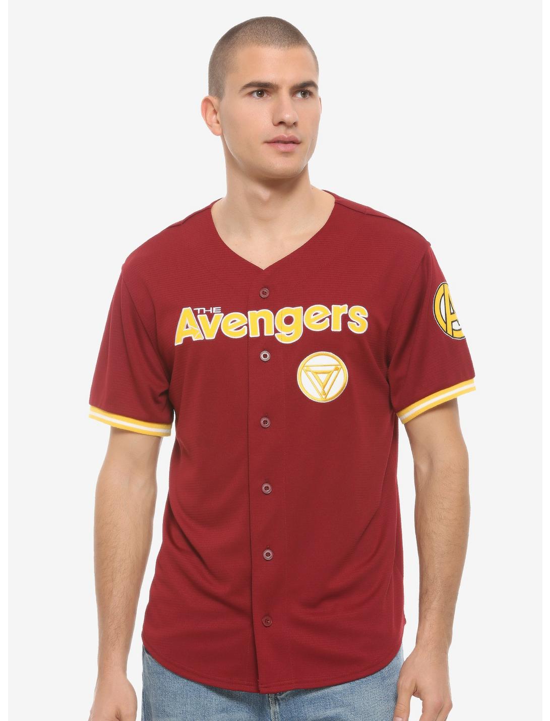 Marvel Avengers Stark Baseball Jersey - BoxLunch Exclusive, RED, hi-res