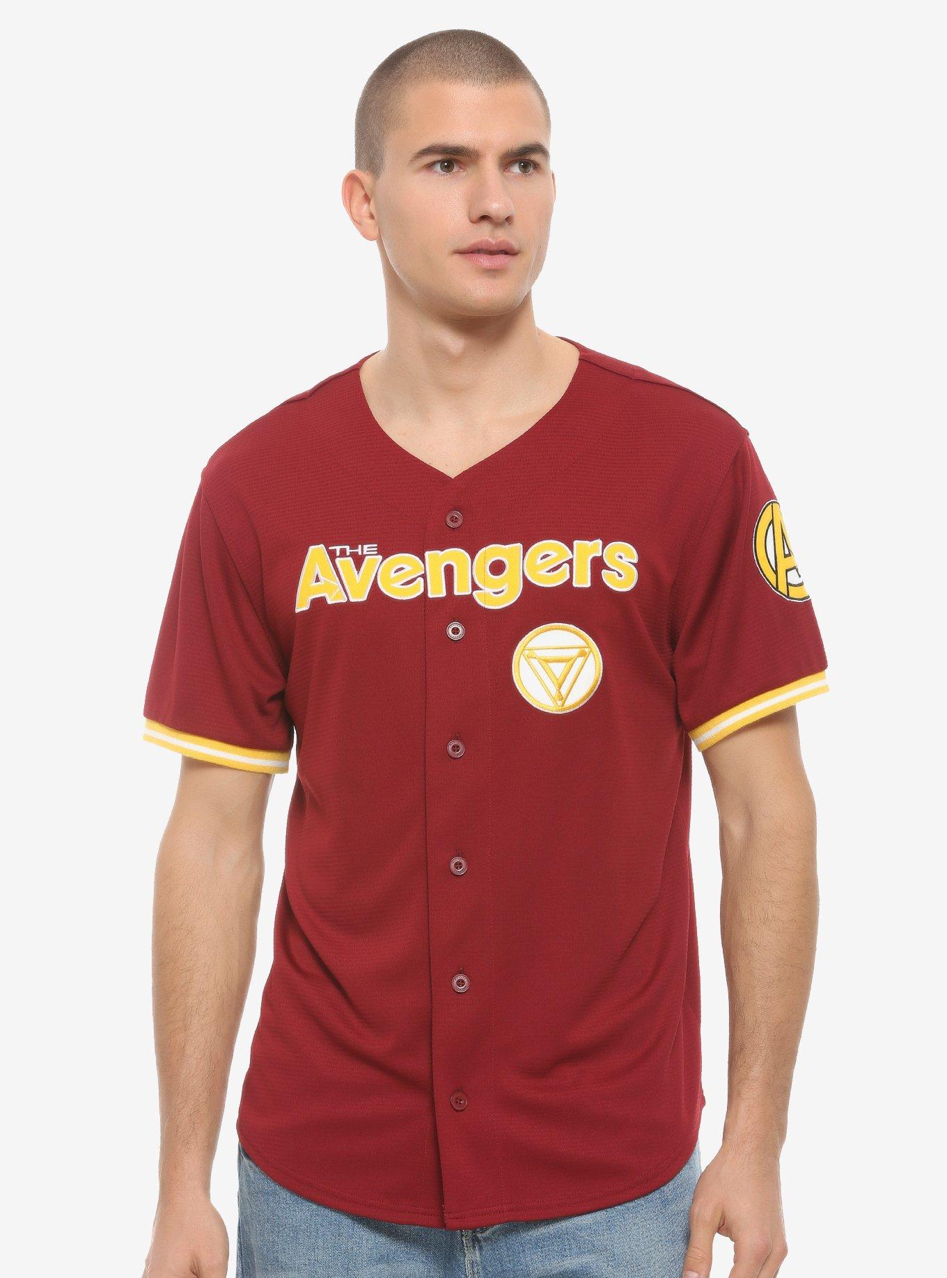 Marvel Avengers Stark Baseball Jersey - BoxLunch Exclusive, RED, hi-res