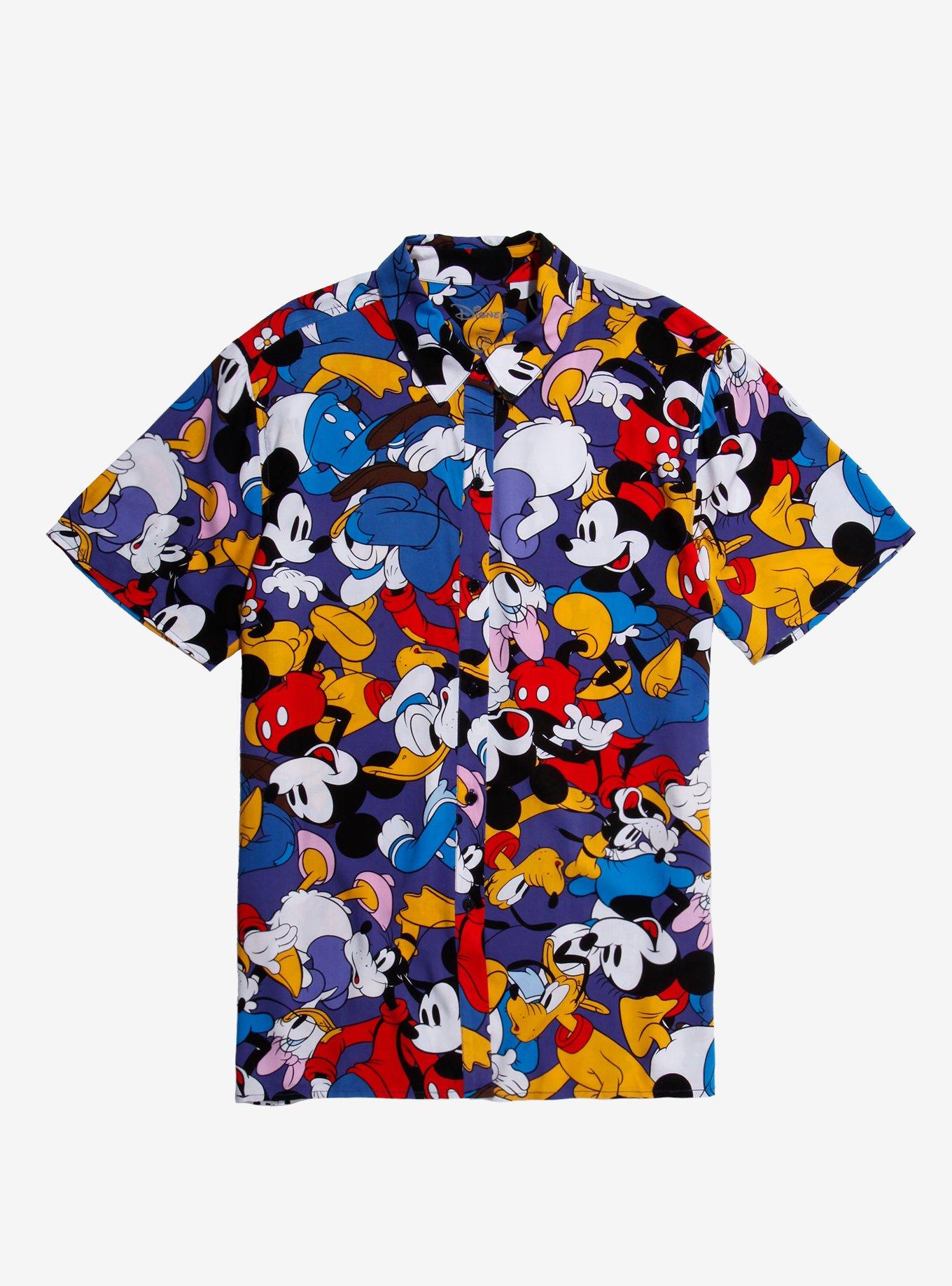 Disney The Sensational Six Tie-Front Girls Woven Button-Up, MULTI, hi-res