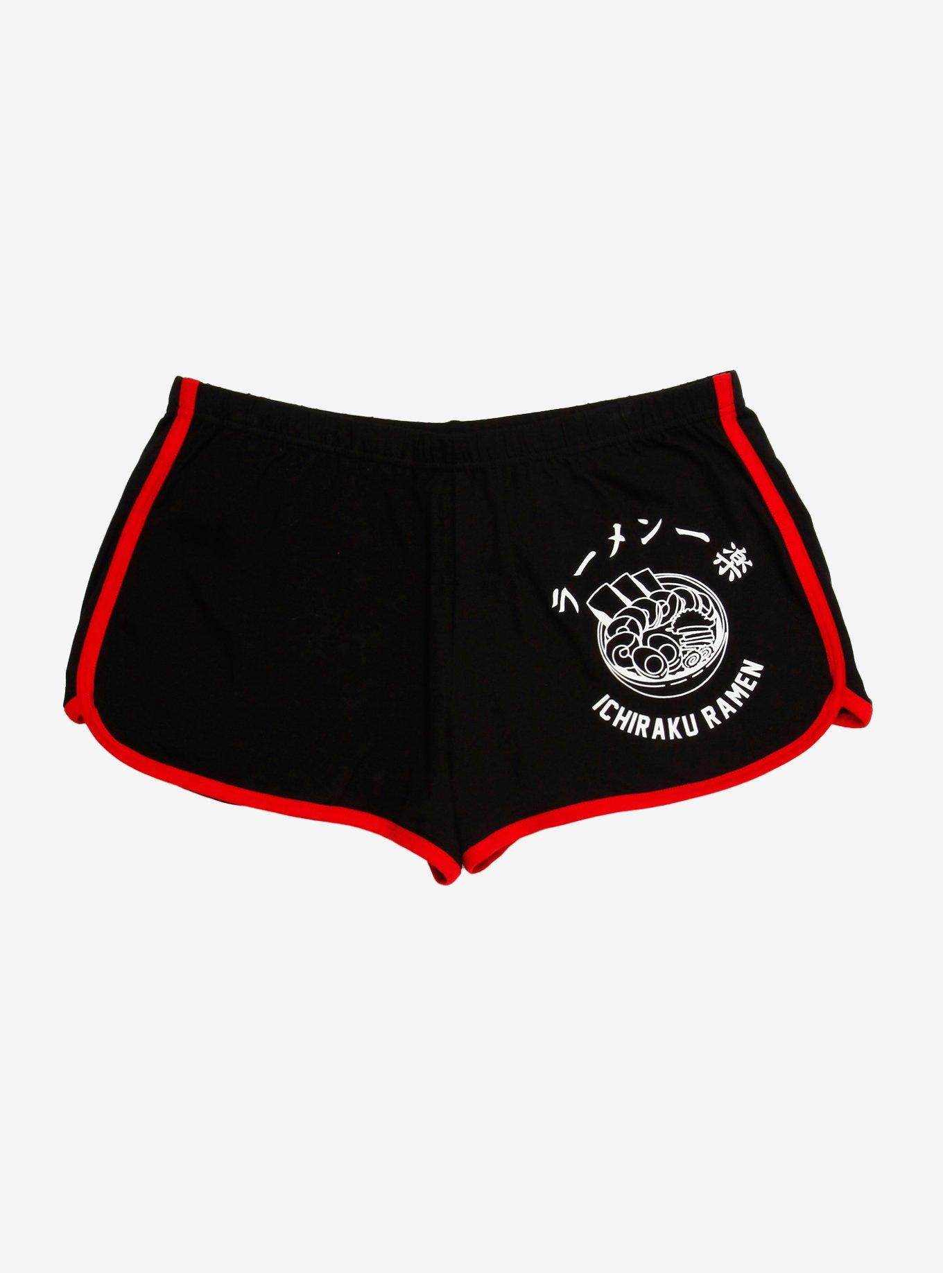 Naruto Shippuden Ichiraku Ramen Girls Soft Shorts, BLACK, hi-res