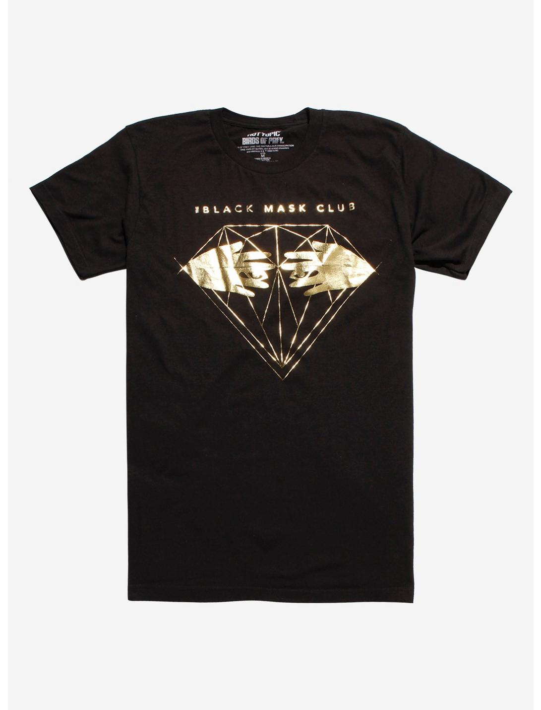 DC Comics Birds Of Prey The Black Mask Club Foil T-Shirt, BLACK, hi-res
