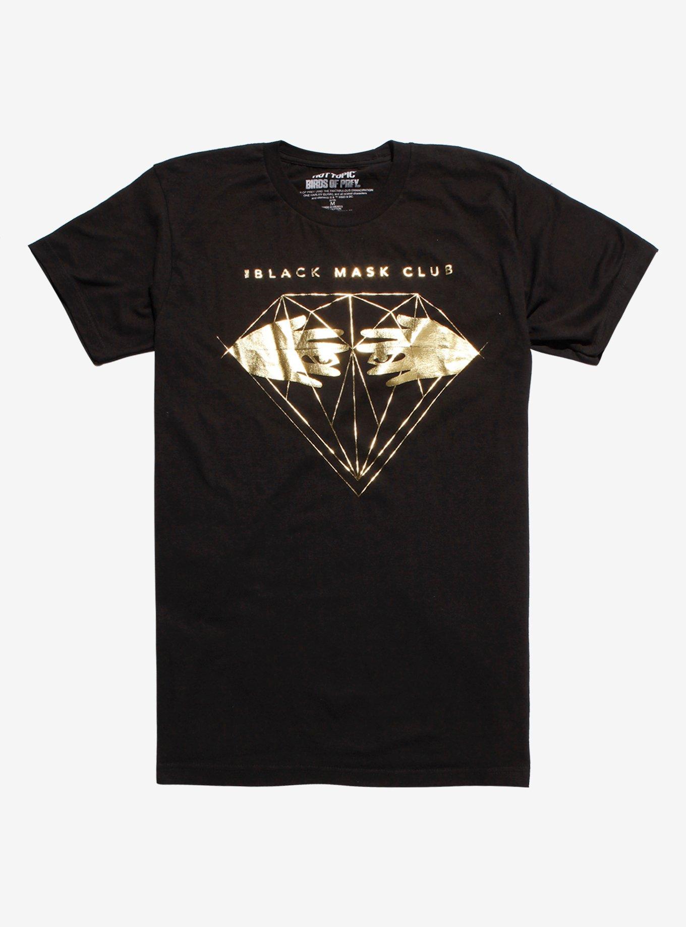 DC Comics Birds Of Prey The Black Mask Club Foil T-Shirt, BLACK, hi-res