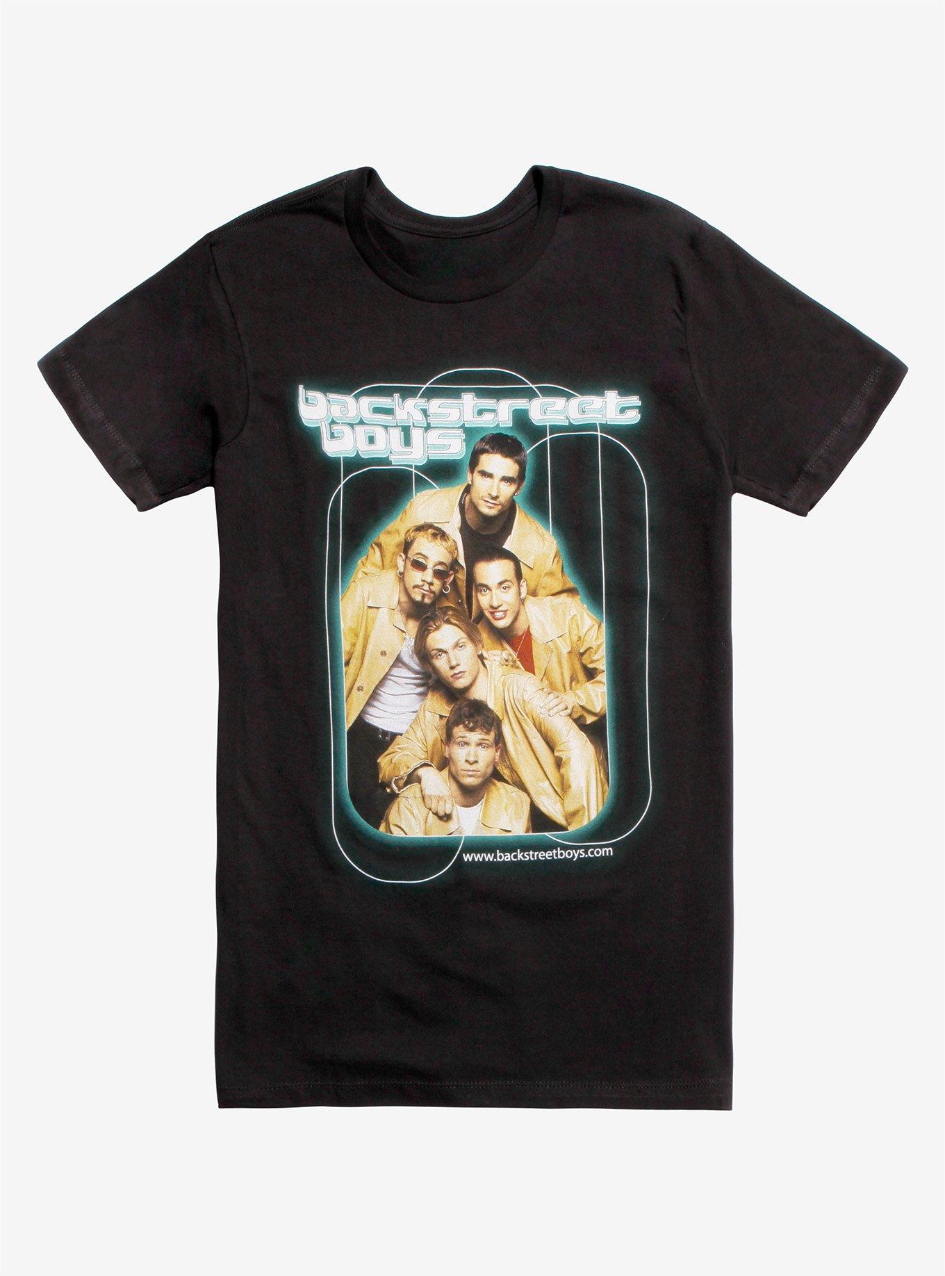 Backstreet Boys Green Glow Photo T-Shirt, BLACK, hi-res