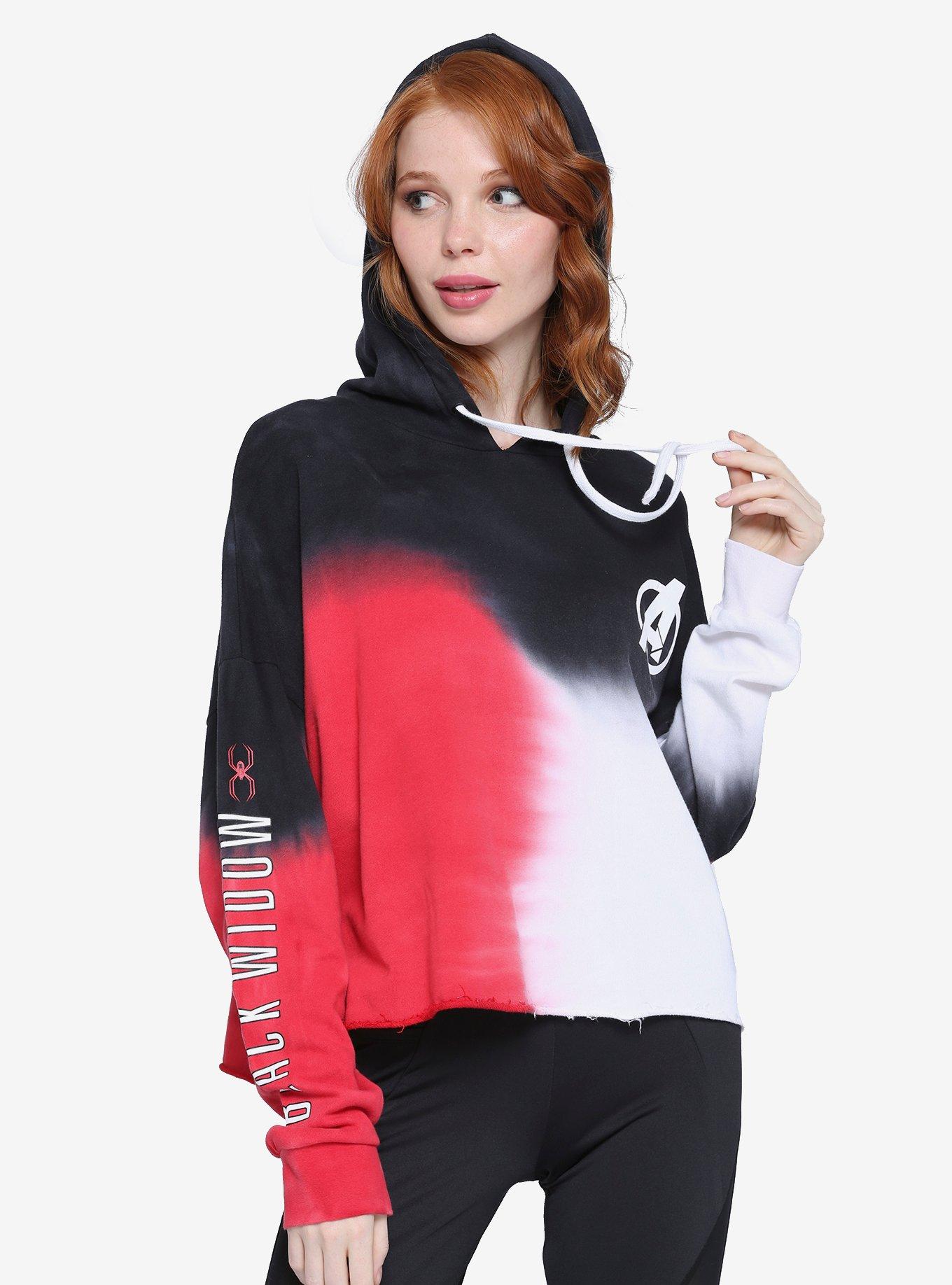 Her Universe Marvel Black Widow Tie-Dye Girls Hoodie, MULTI, hi-res