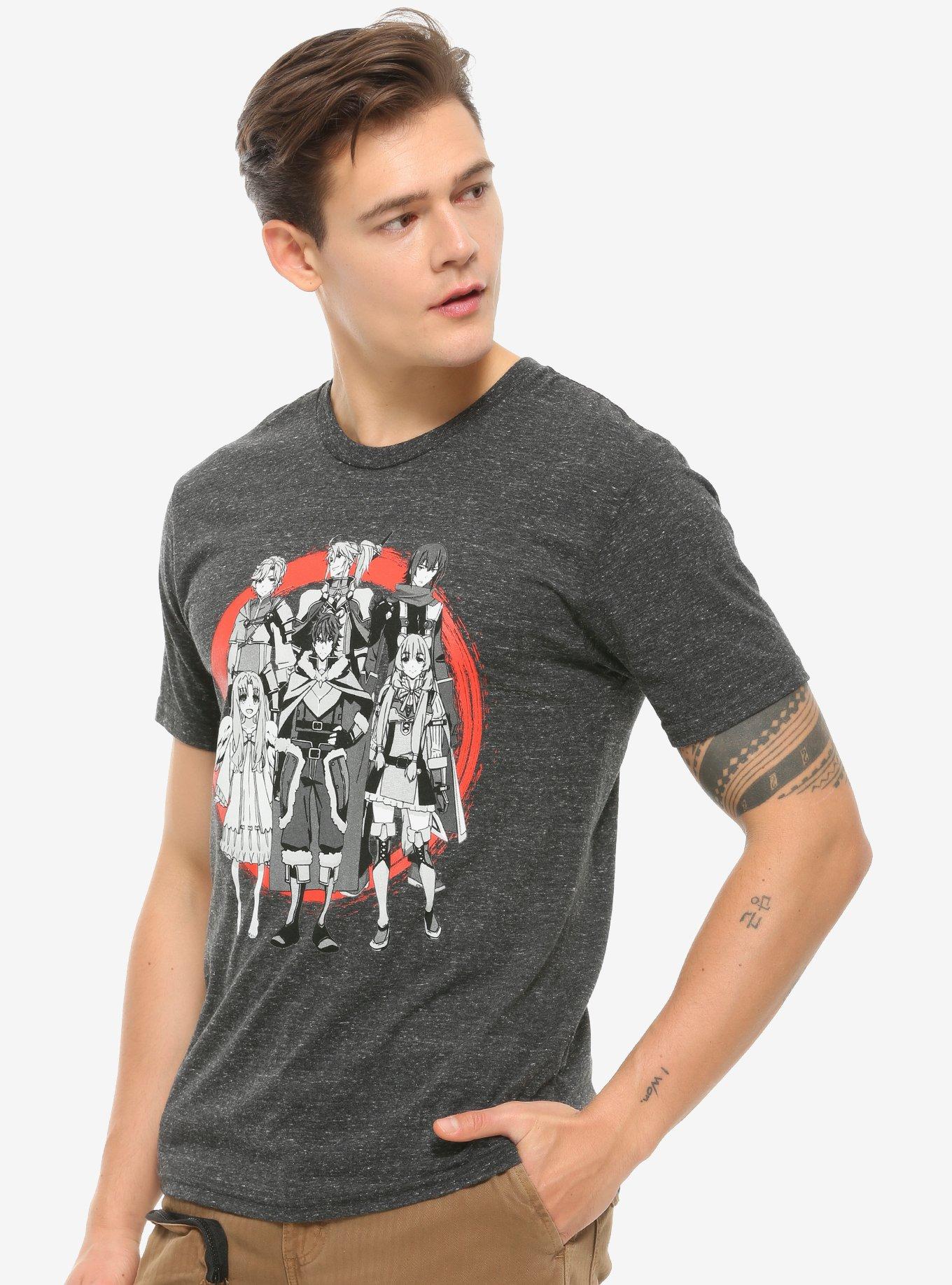 The Rising of the Shield Hero Characters T-Shirt - BoxLunch Exclusive, GREY, hi-res
