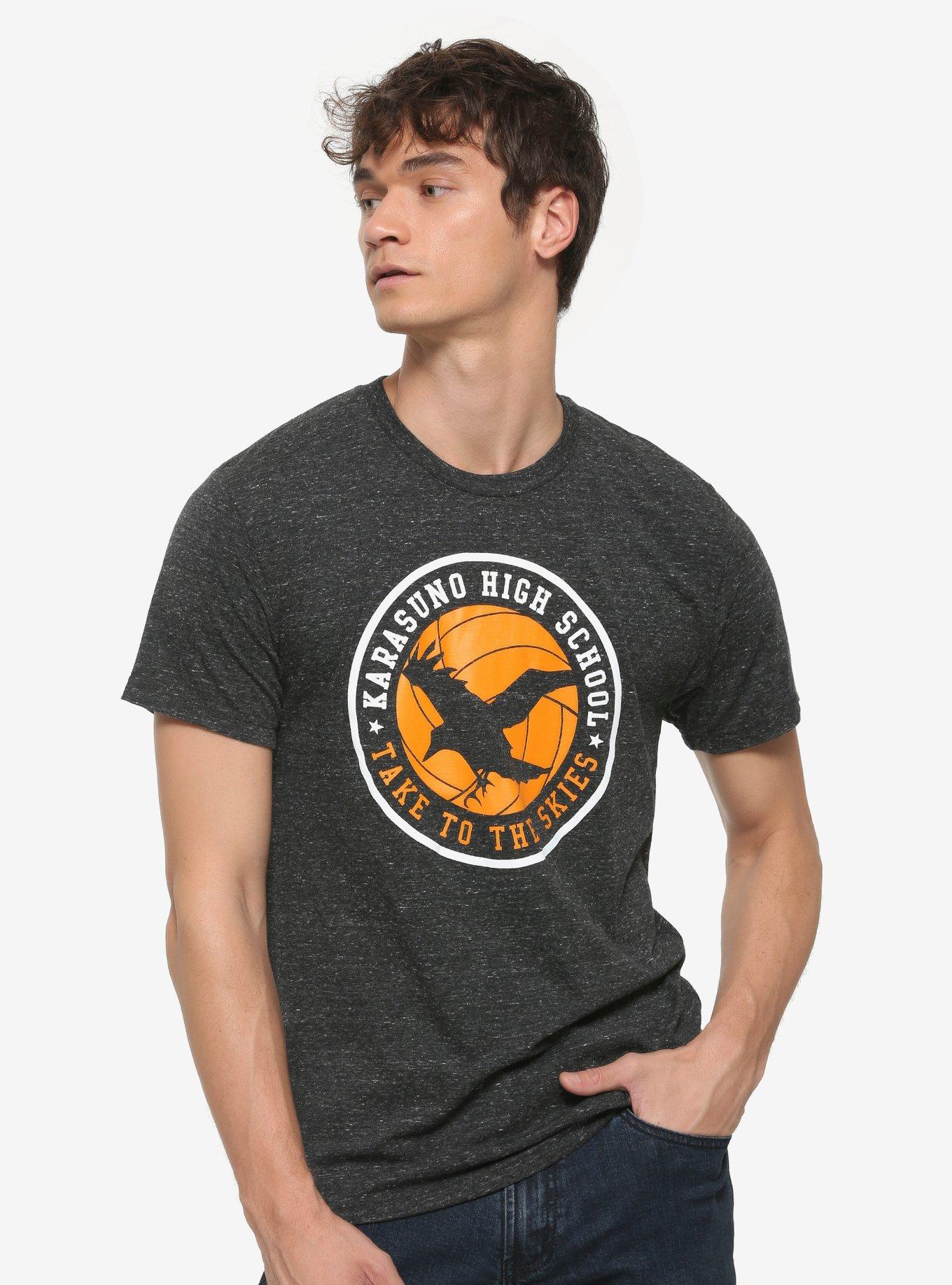 Haikyu!! Karasuno Crow T-Shirt, GREY, hi-res