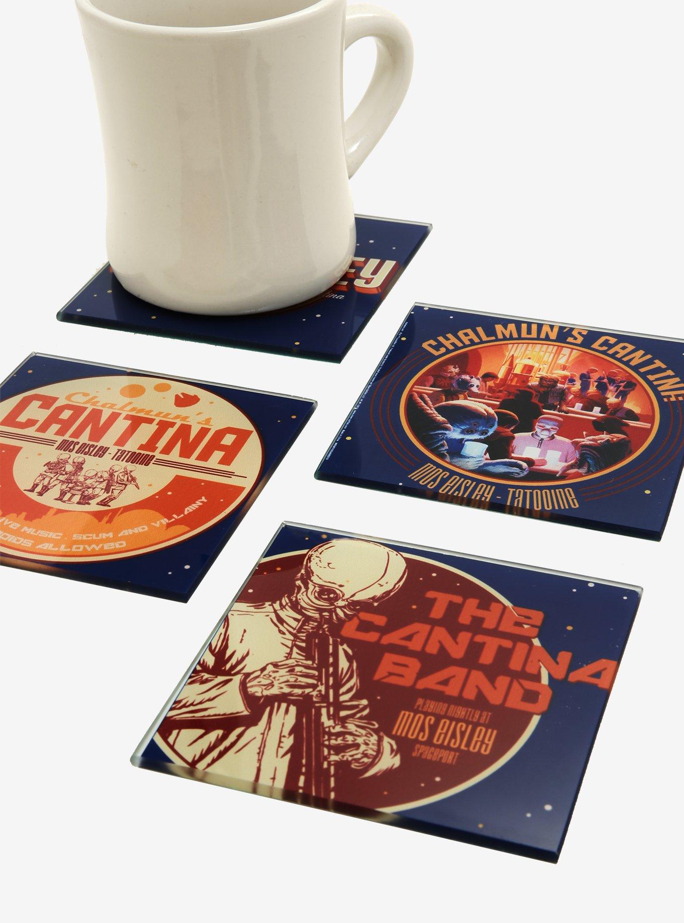 Star Wars Mos Eisley Cantina Glass Coaster Set, , hi-res