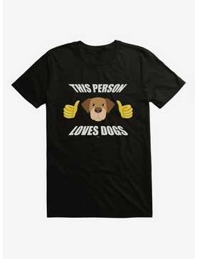 HT Creators: Sarah Dunk This Person Loves Dogs T-Shirt, , hi-res