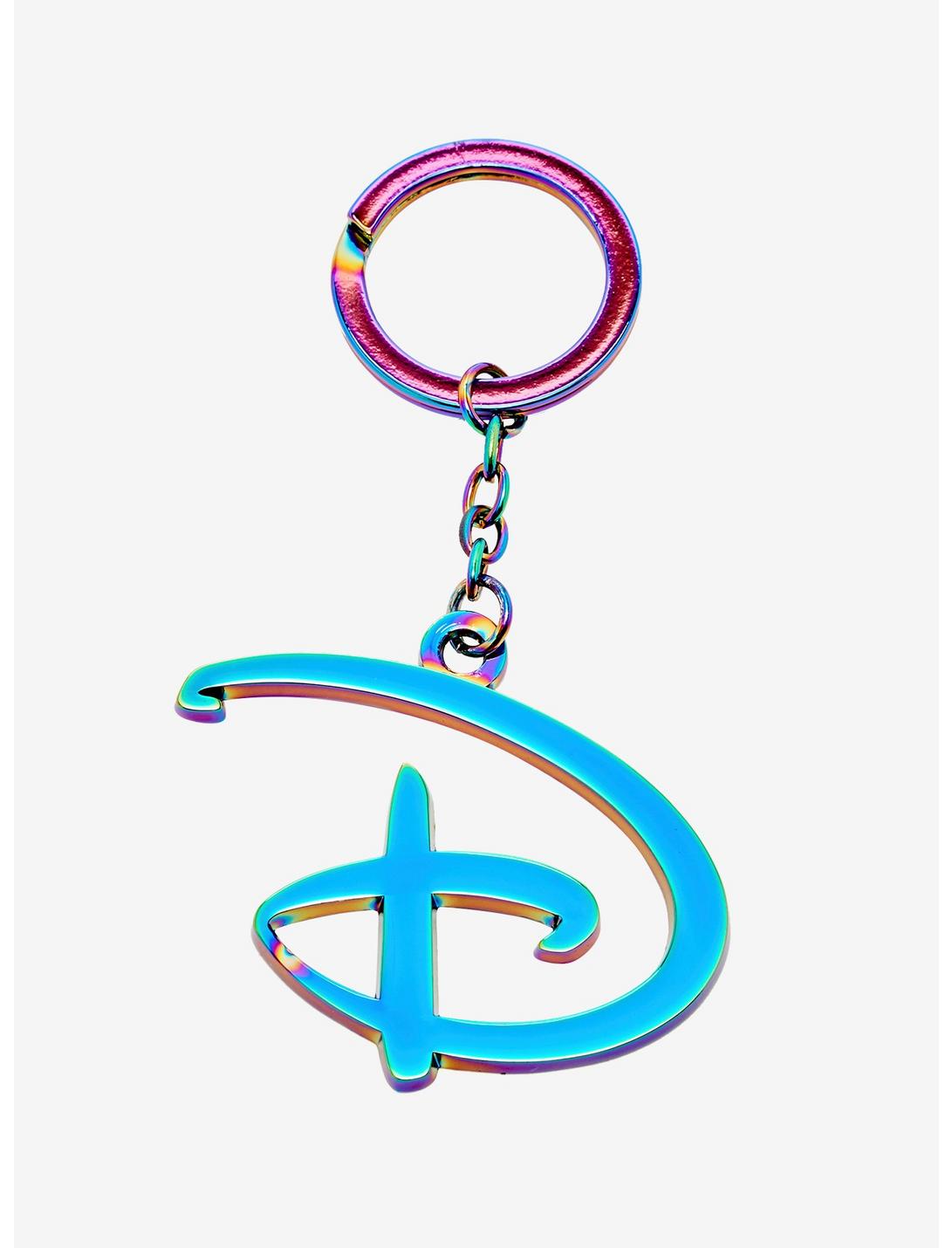 Loungefly Disney Anodized Logo Key Chain, , hi-res